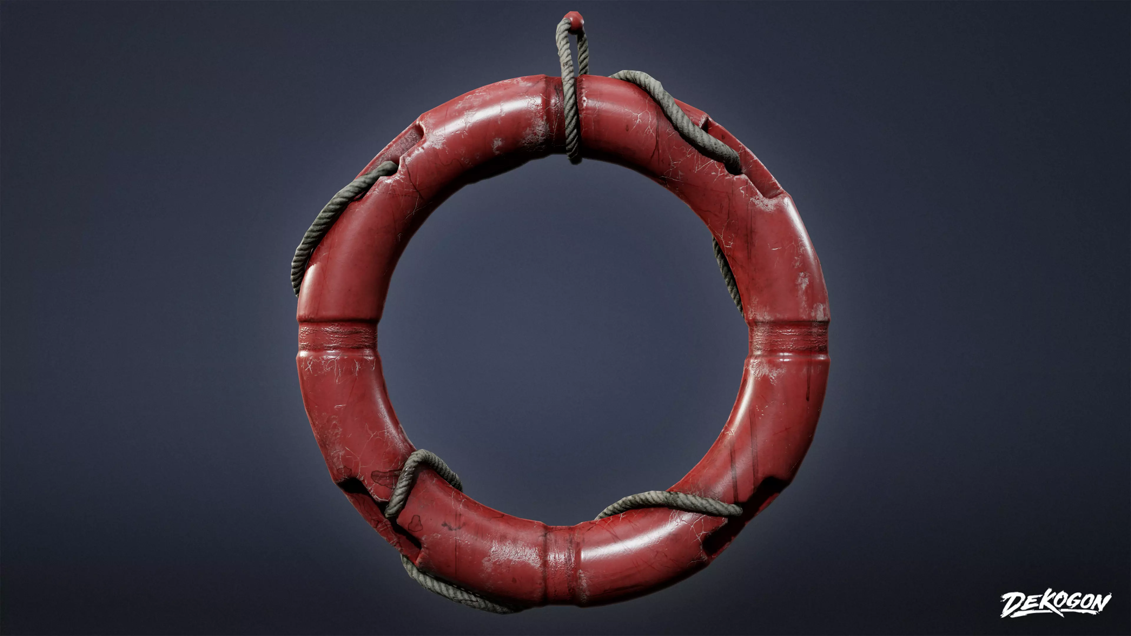 SEASIDE DOCKS - Life Preserver 01 - NANITE AND LOW POLY Low-poly 3D model_0