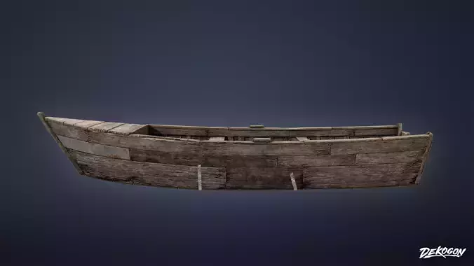 SEASIDE DOCKS - Old Boat 04 - NANITE AND LOW POLY Low-poly 3D model SEASIDE DOCKS - Old Boat 04 - NANITE AND LOW POLY Low-poly 3D model