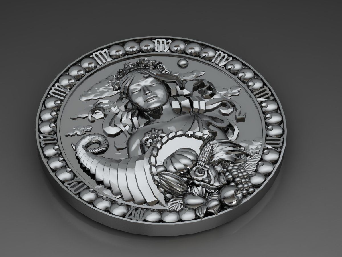 zodiac 2 horoscope Deva Virgo 3D print model_4