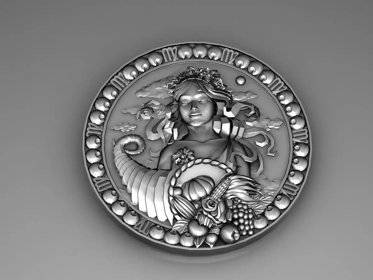 zodiac 2 horoscope Deva Virgo 3D print model_0