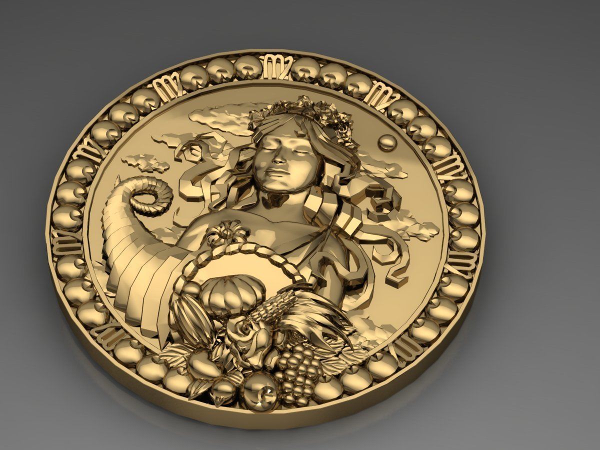 zodiac 2 horoscope Deva Virgo 3D print model_6