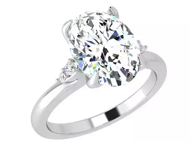 Oval Diamond Ring 3814