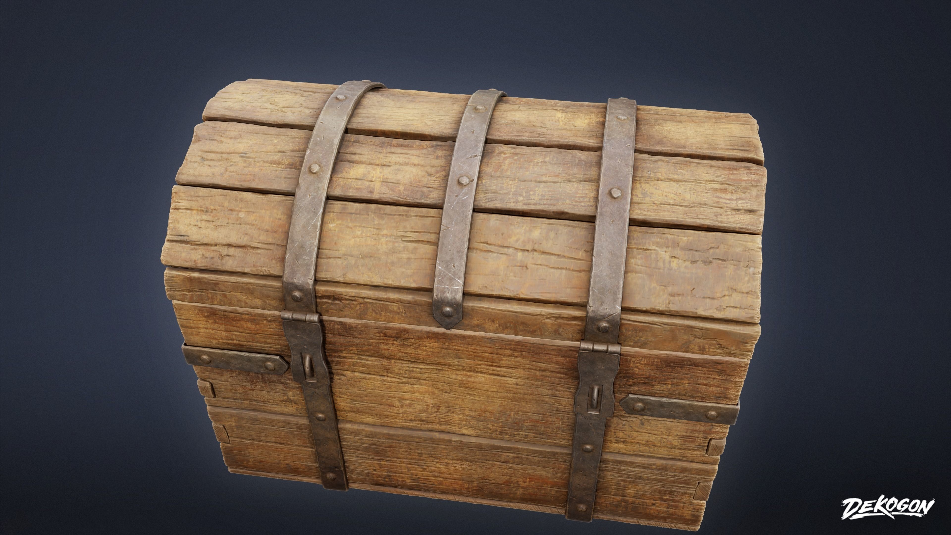 PIRATES - Treasure Chest 01 - NANITE 3D model_6