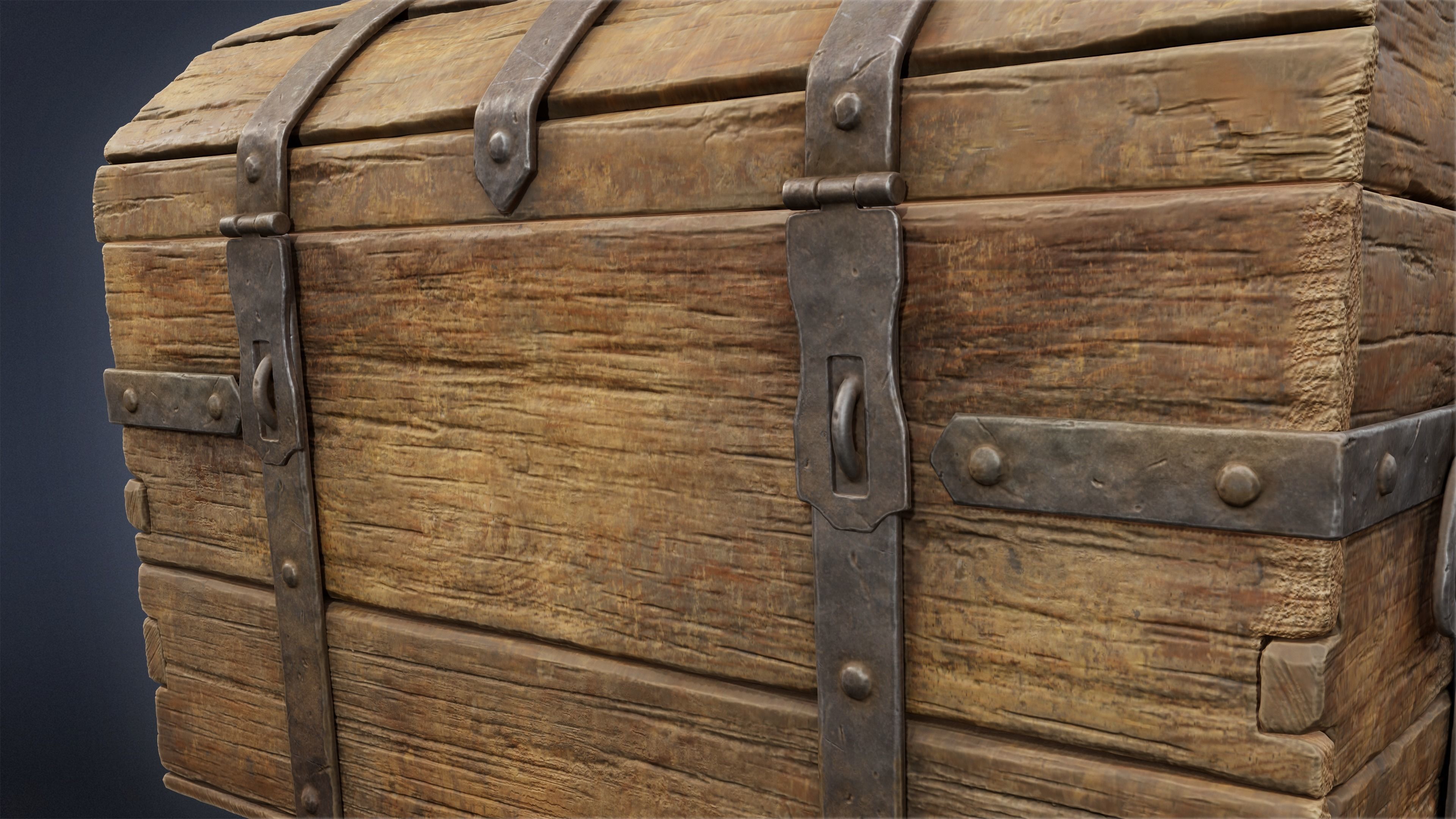 PIRATES - Treasure Chest 01 - NANITE 3D model_8