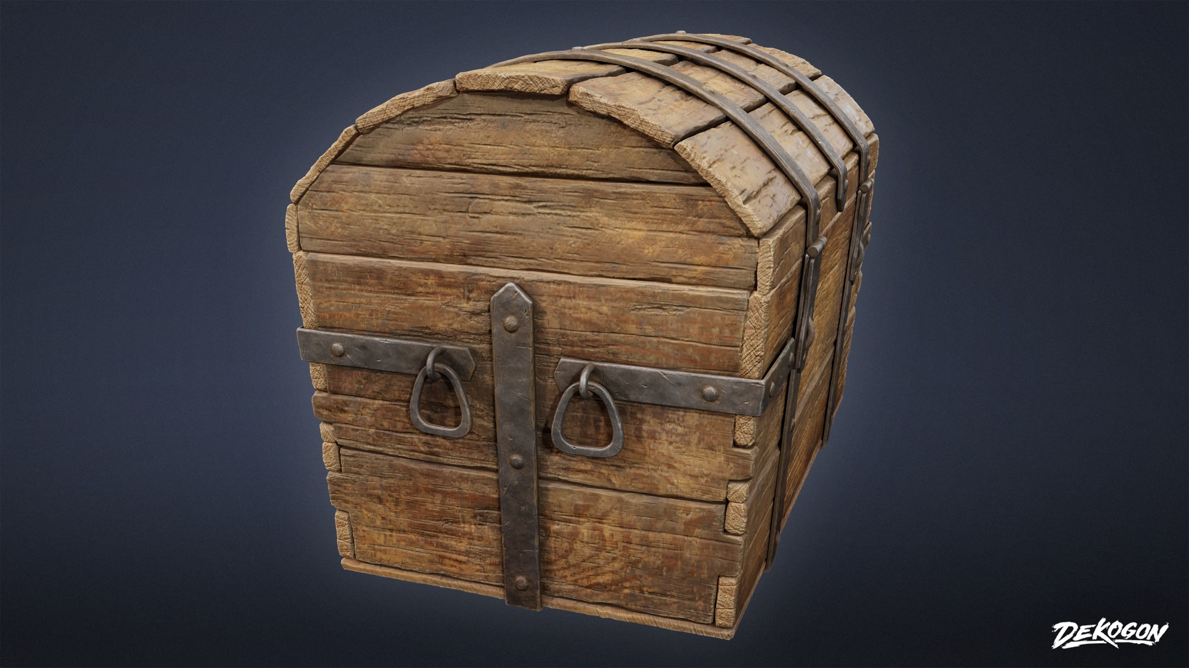 PIRATES - Treasure Chest 01 - NANITE 3D model_3