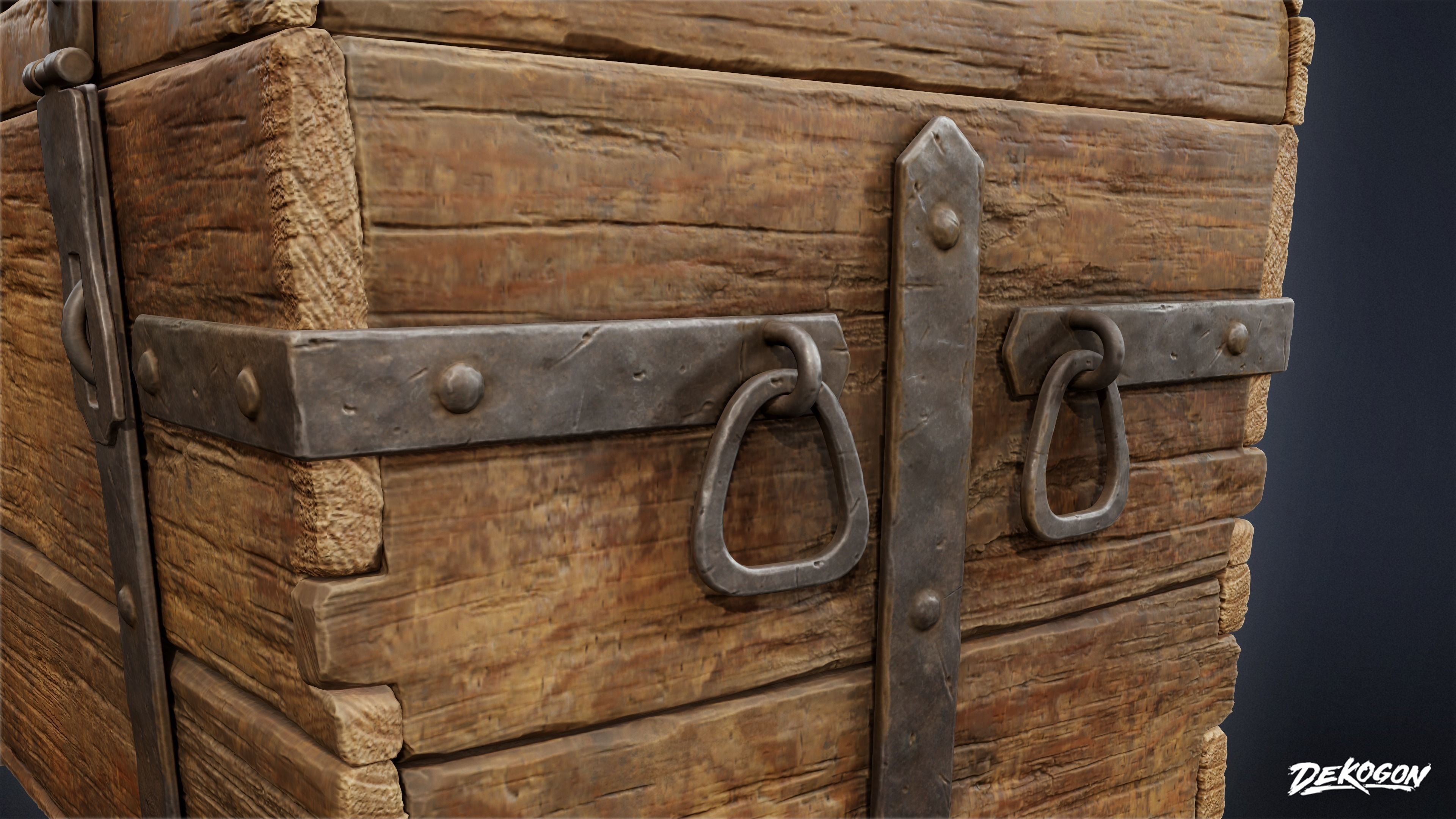 PIRATES - Treasure Chest 01 - NANITE 3D model_7