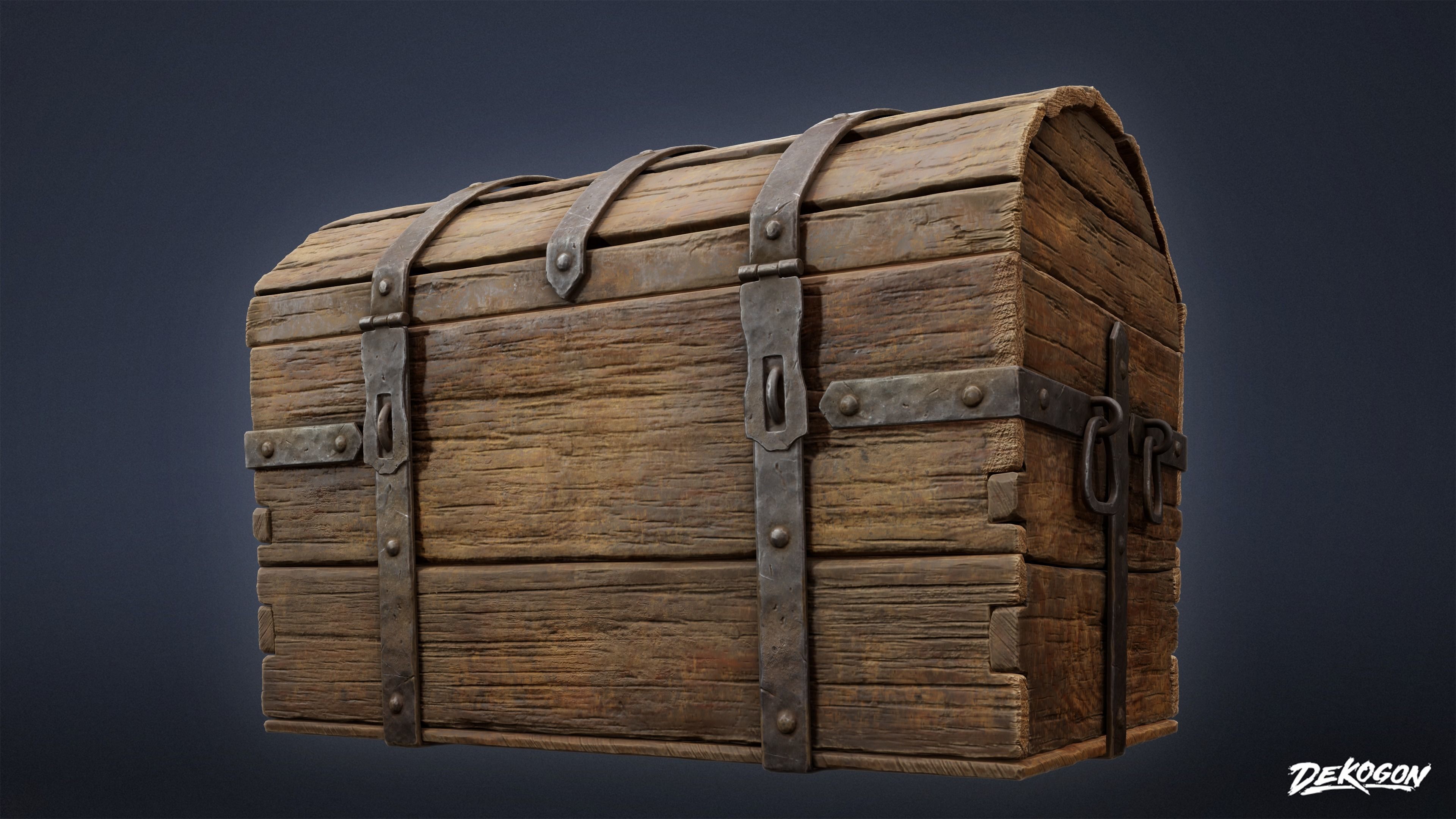 PIRATES - Treasure Chest 01 - NANITE 3D model_5