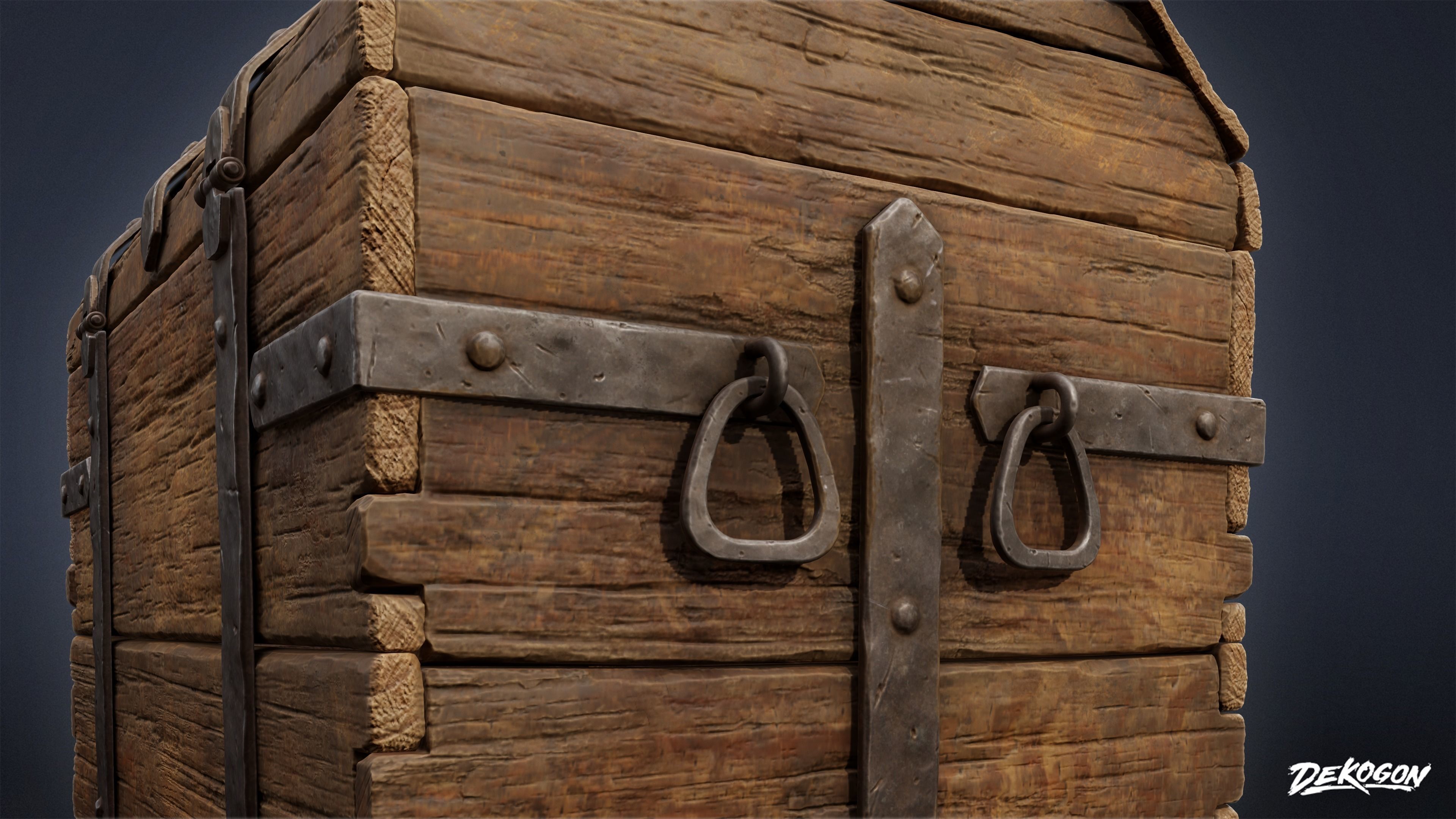 PIRATES - Treasure Chest 01 - NANITE 3D model_9