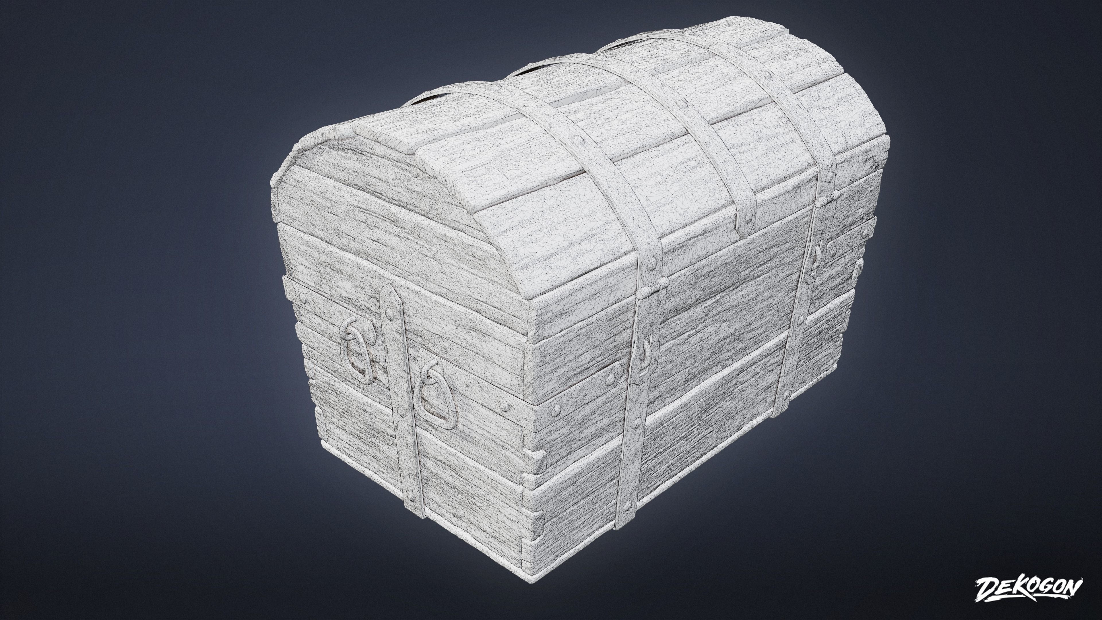 PIRATES - Treasure Chest 01 - NANITE 3D model_2