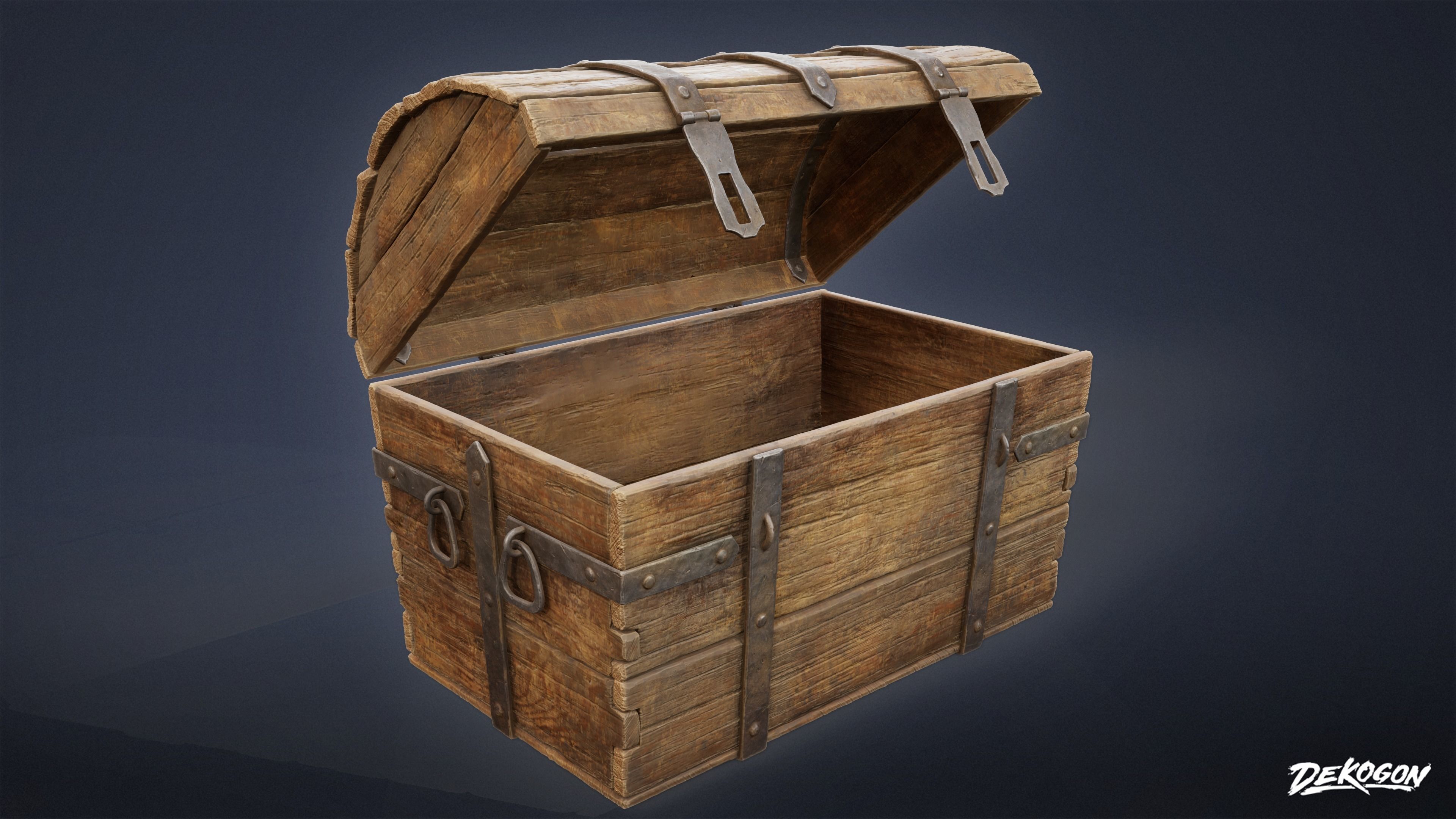 PIRATES - Treasure Chest 01 - NANITE 3D model_12