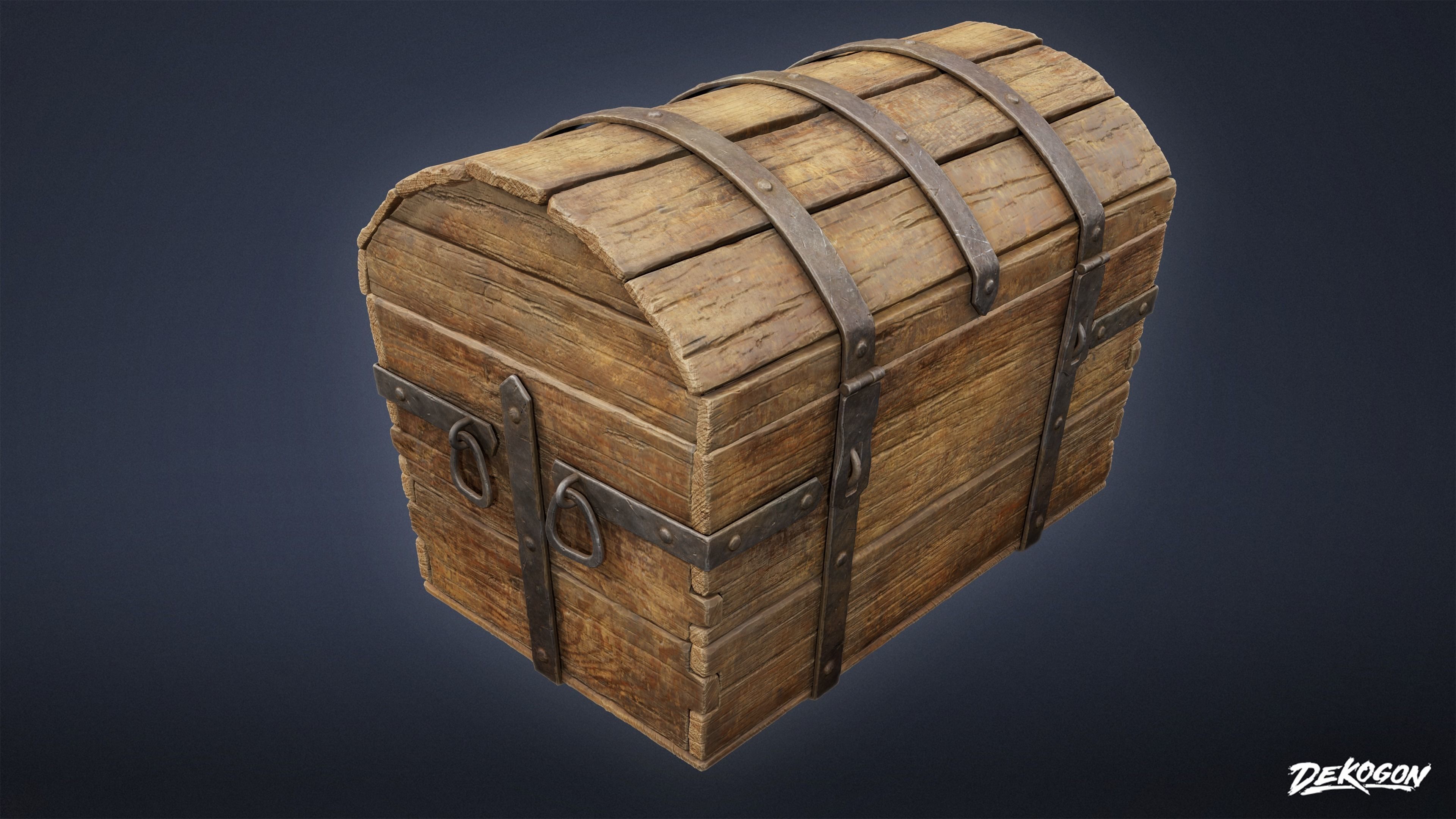 PIRATES - Treasure Chest 01 - NANITE 3D model_11