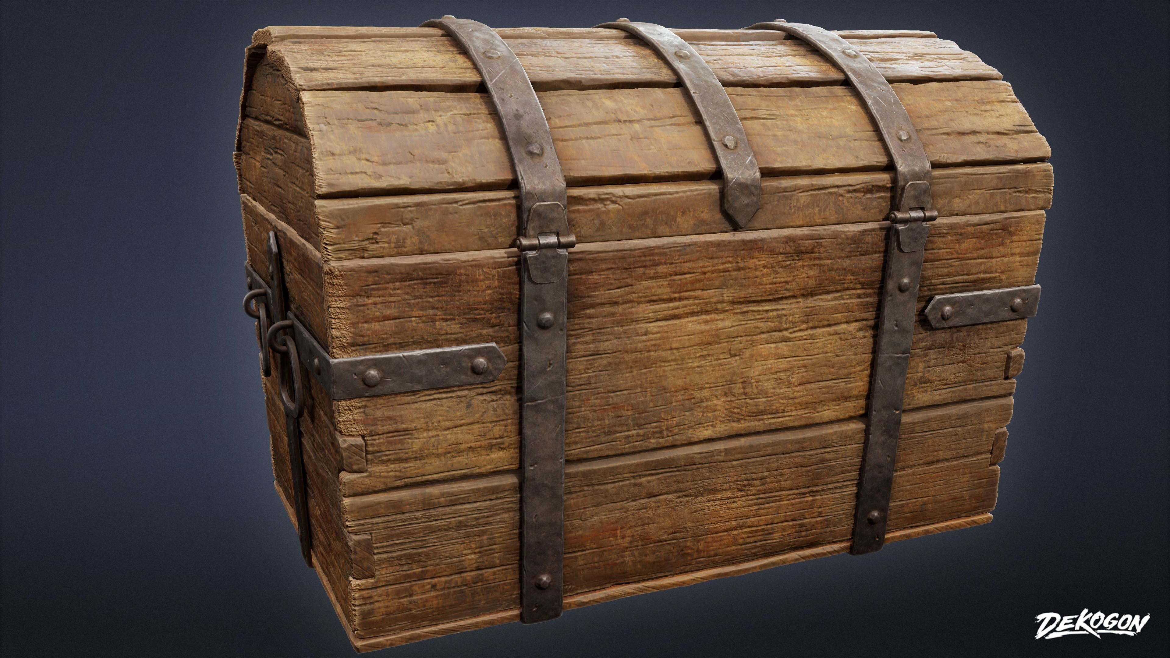 PIRATES - Treasure Chest 01 - NANITE 3D model_4