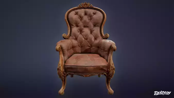 PIRATES - Victorian Chair 03 - NANITE 3D model