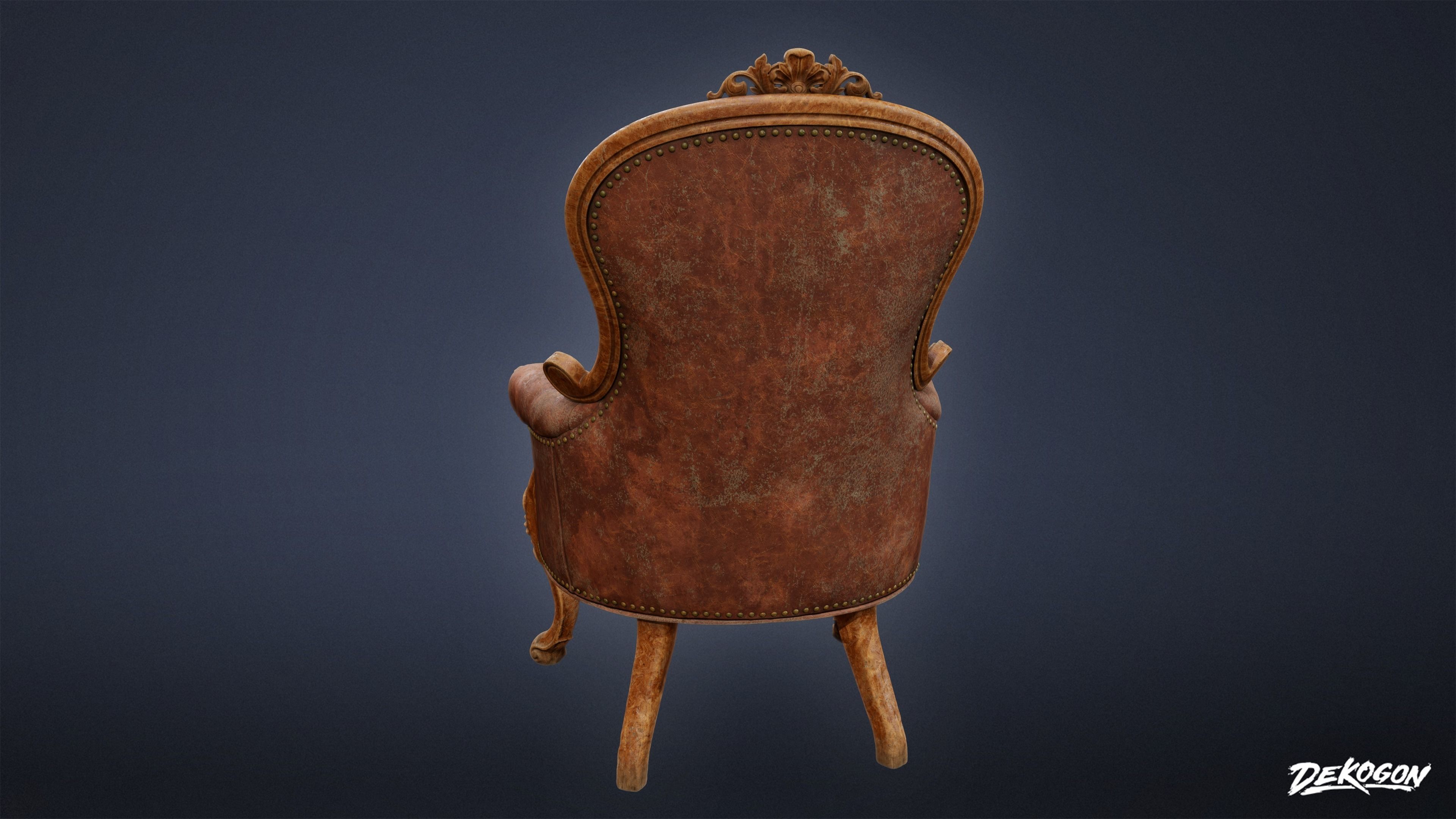 PIRATES - Victorian Chair 03 - NANITE 3D model_6