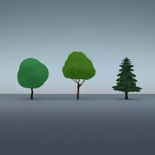 Low Poly Tree Asset Pack Low-poly 3D model
