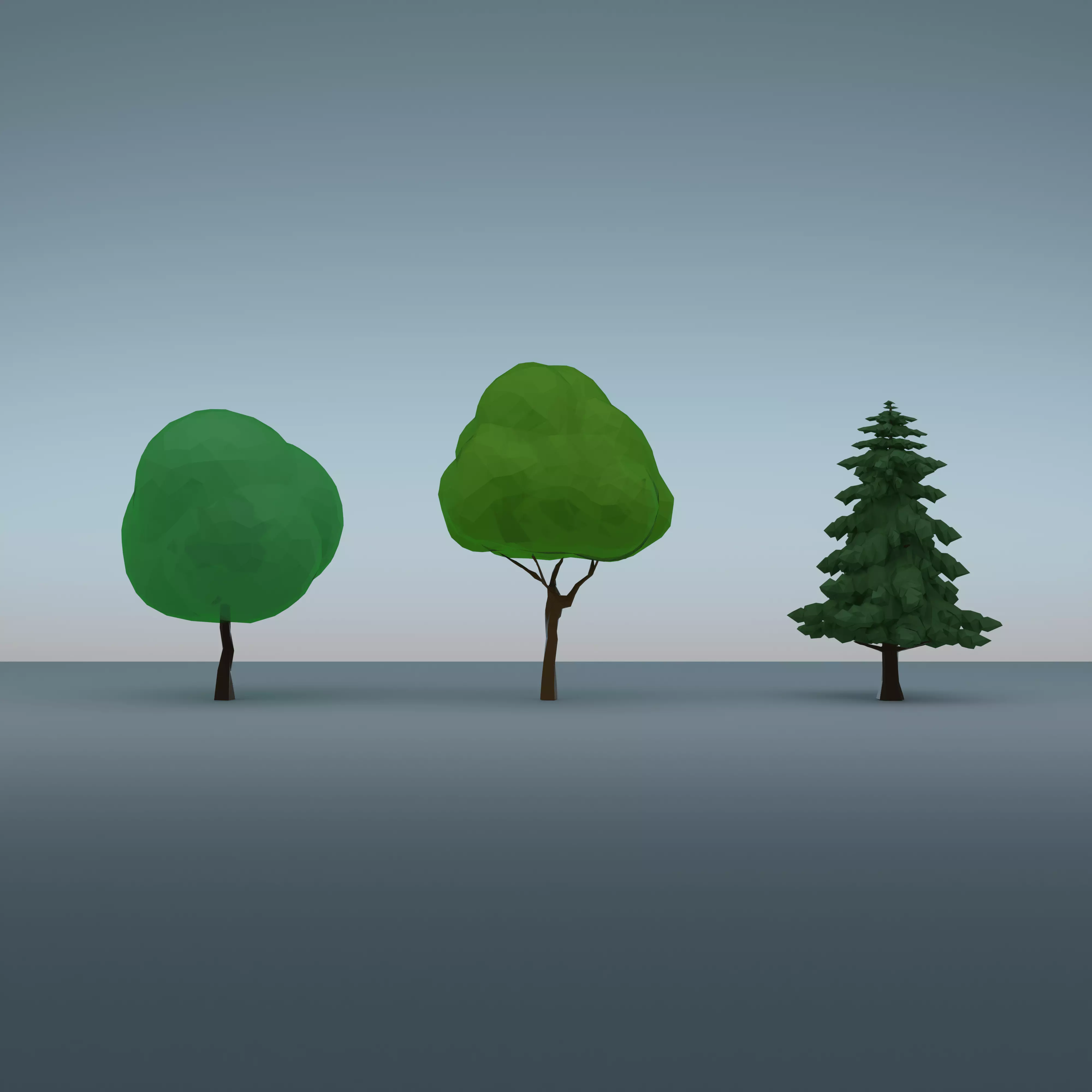 Low Poly Tree Asset Pack Low-poly 3D model_0