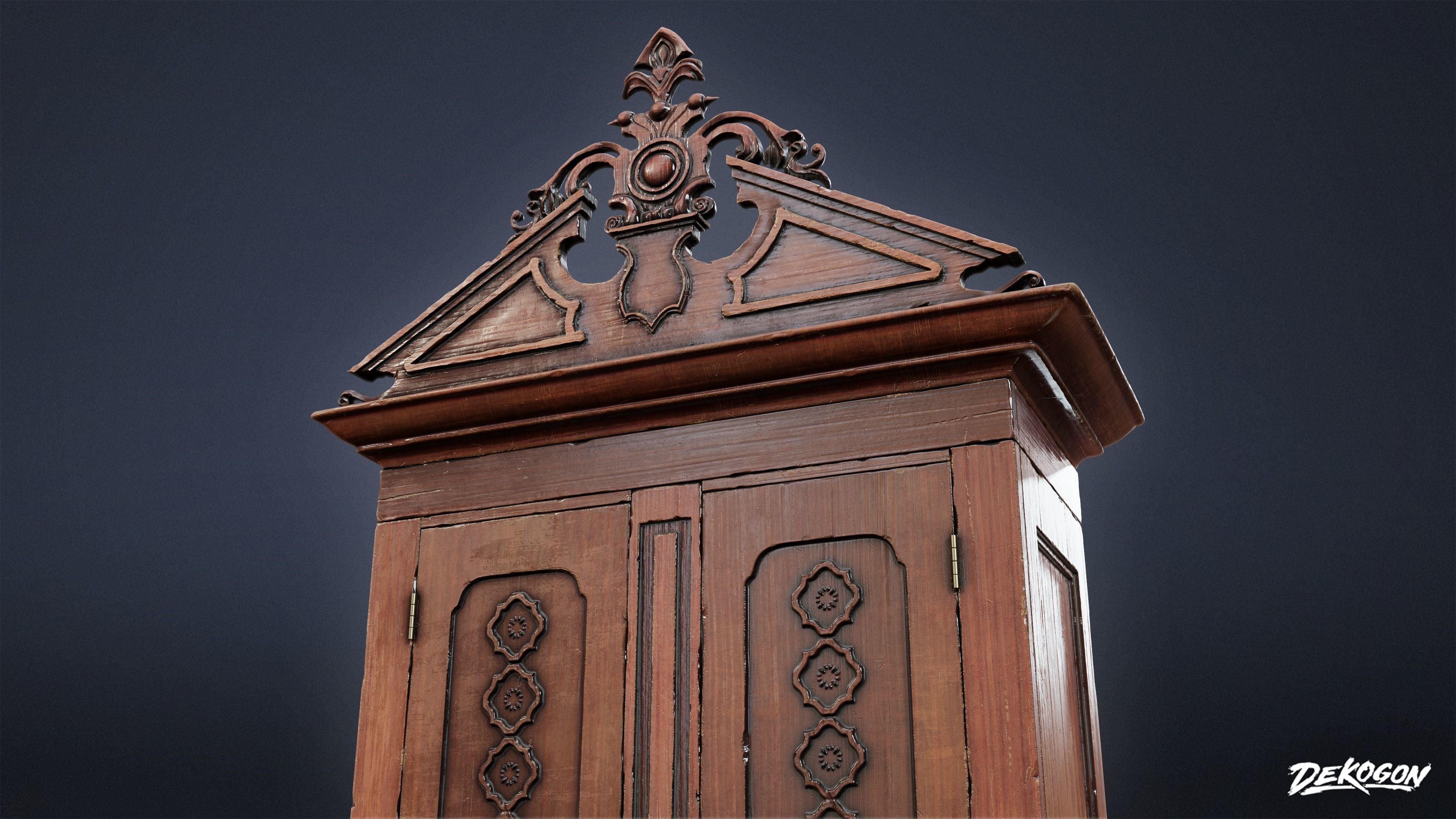 PIRATES - Victorian Cabinet 01 - NANITE 3D model_4
