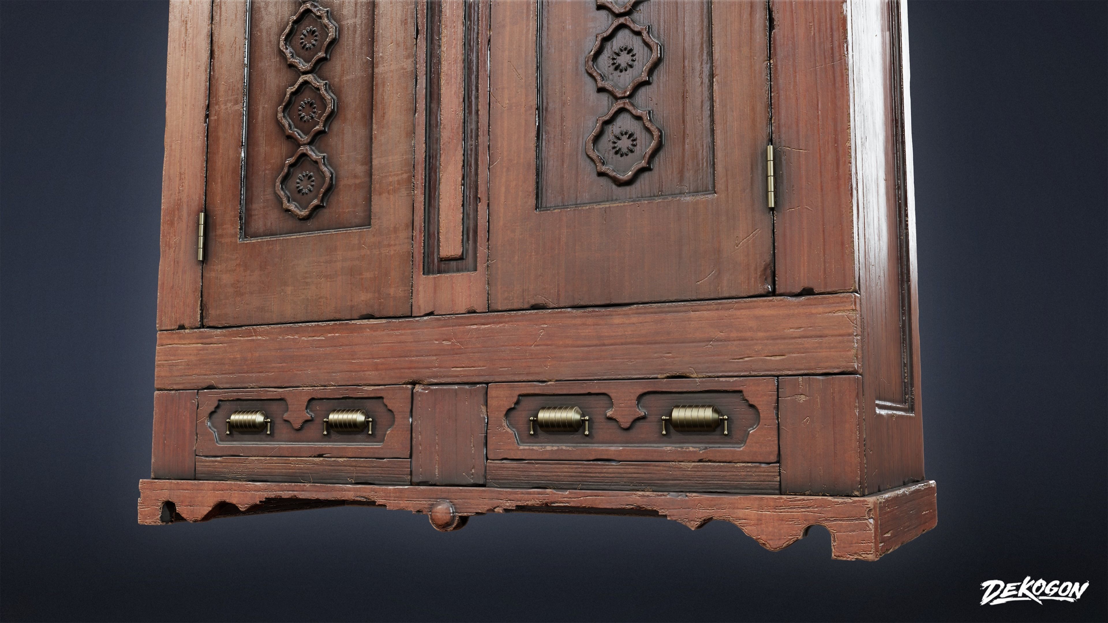 PIRATES - Victorian Cabinet 01 - NANITE 3D model_6