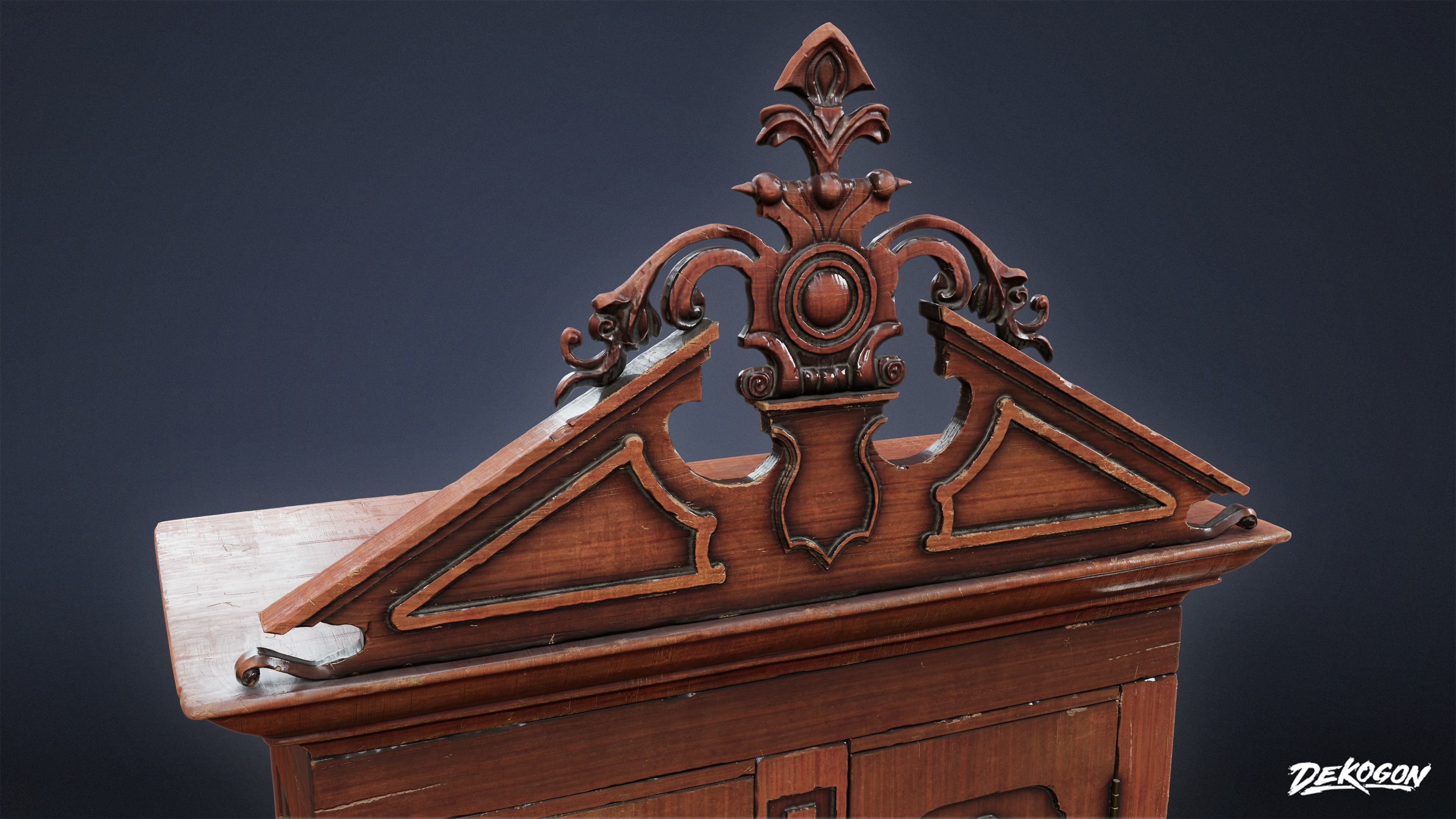 PIRATES - Victorian Cabinet 01 - NANITE 3D model_3