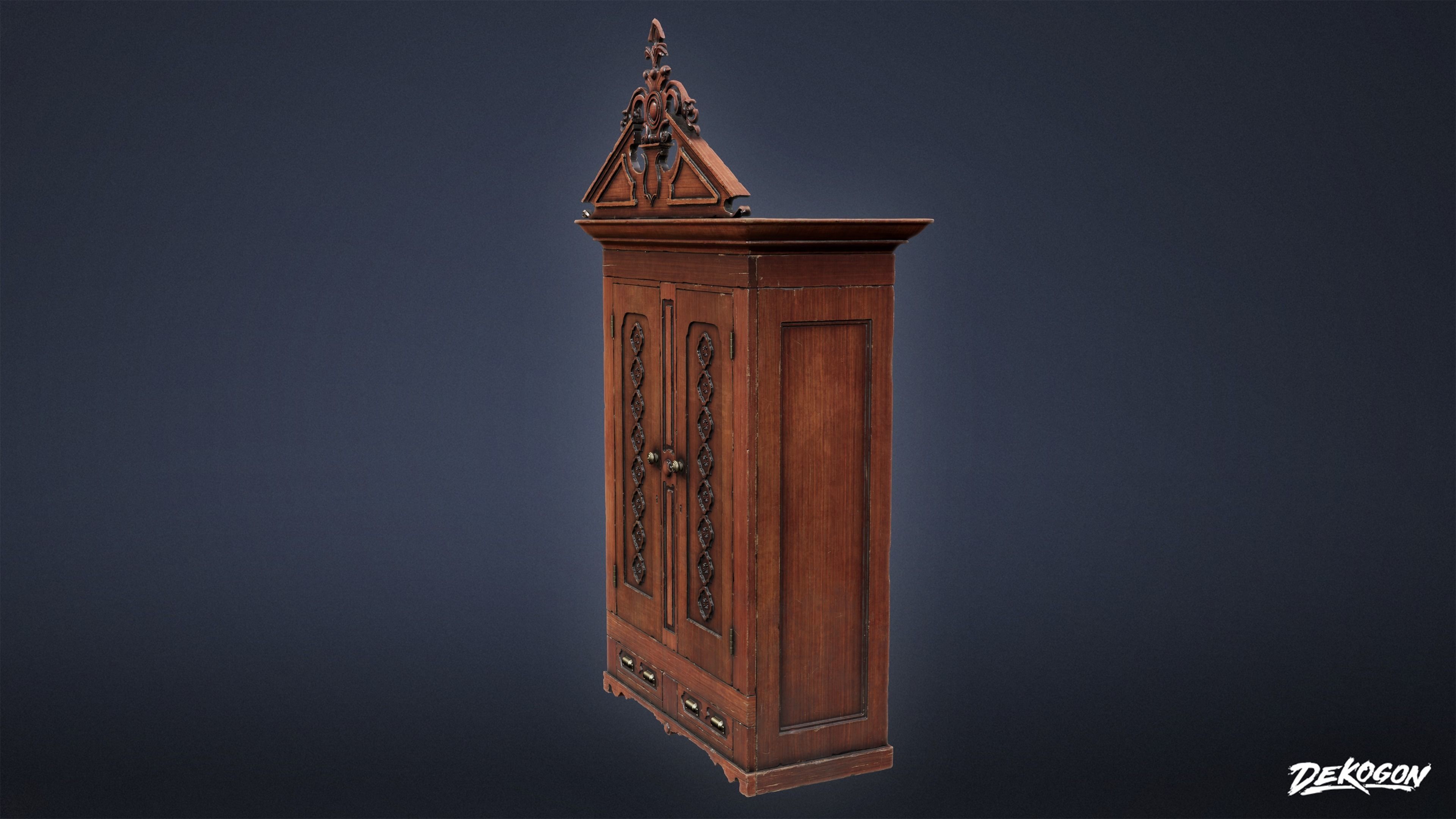 PIRATES - Victorian Cabinet 01 - NANITE 3D model_7