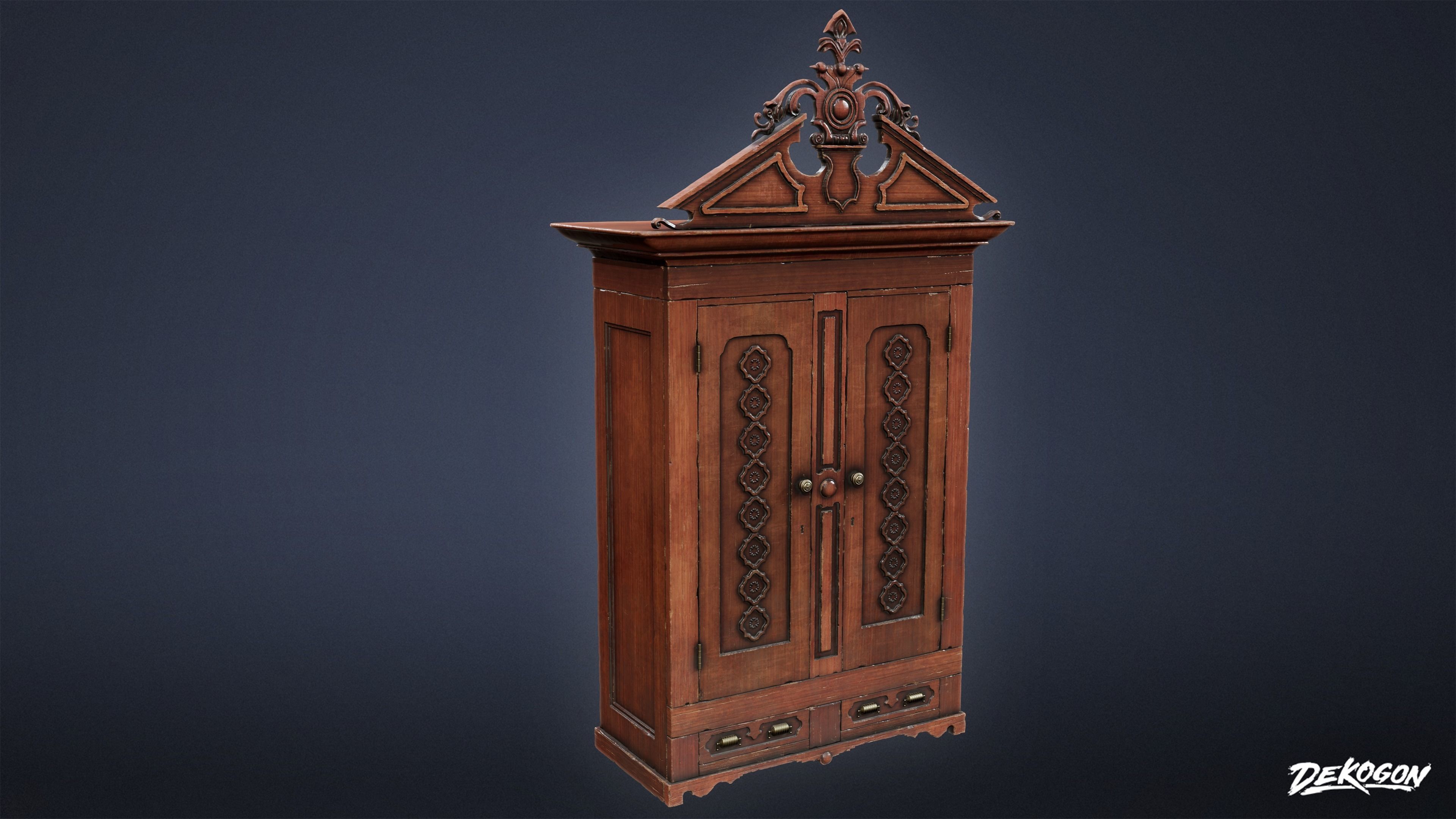 PIRATES - Victorian Cabinet 01 - NANITE 3D model_10