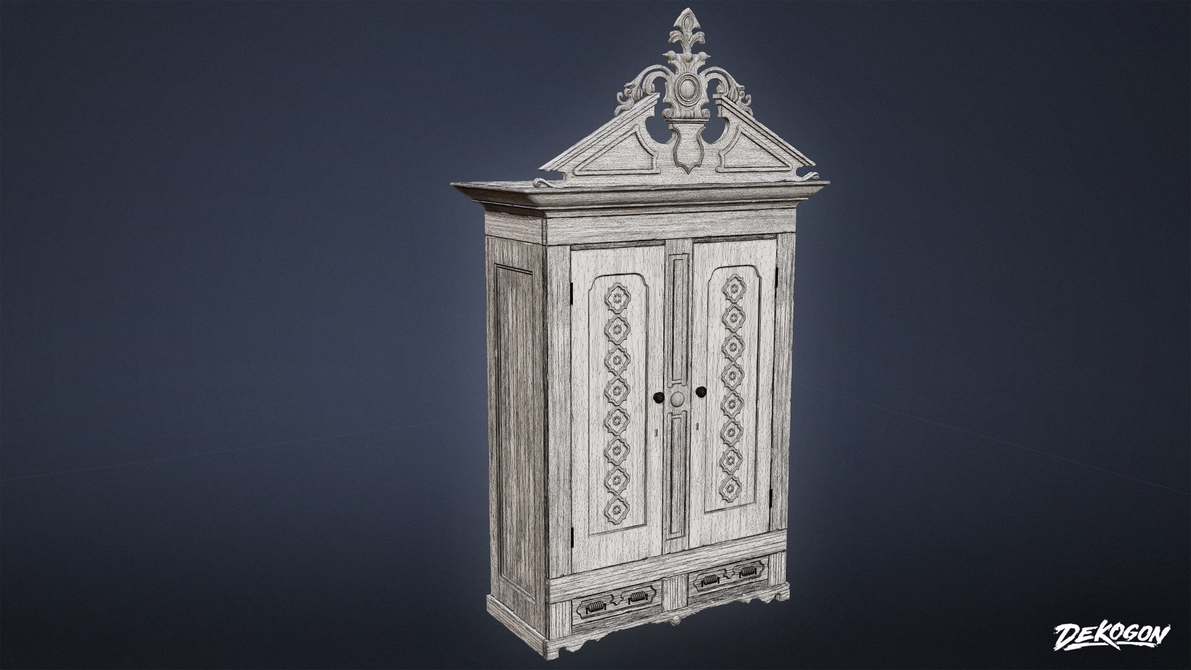 PIRATES - Victorian Cabinet 01 - NANITE 3D model_1