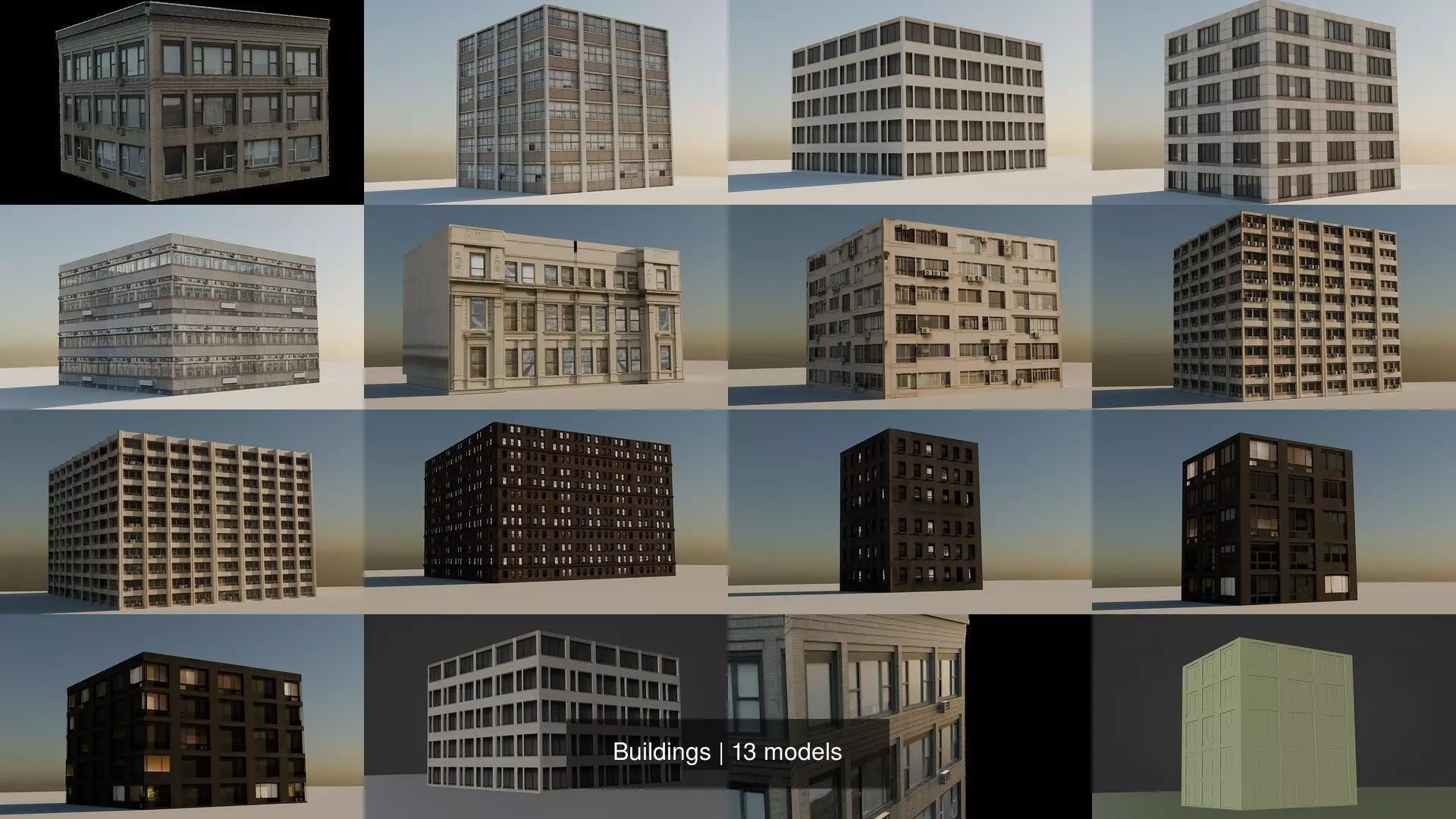 Buildings 3D Model Collection_0