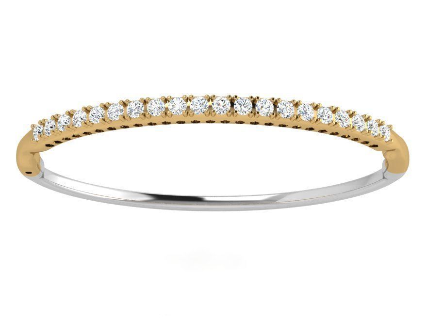 Diamond Bangle Bracelet 3835 3D print model_2