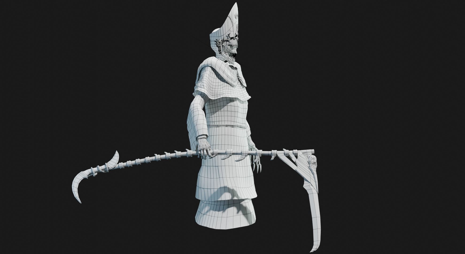 Unholy Bishop Low-poly 3D model_34