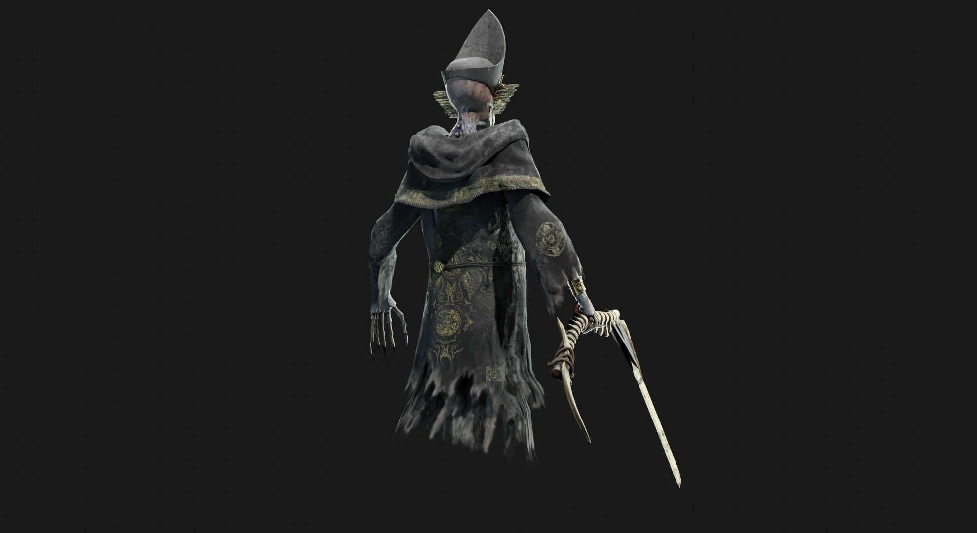 Unholy Bishop Low-poly 3D model_28