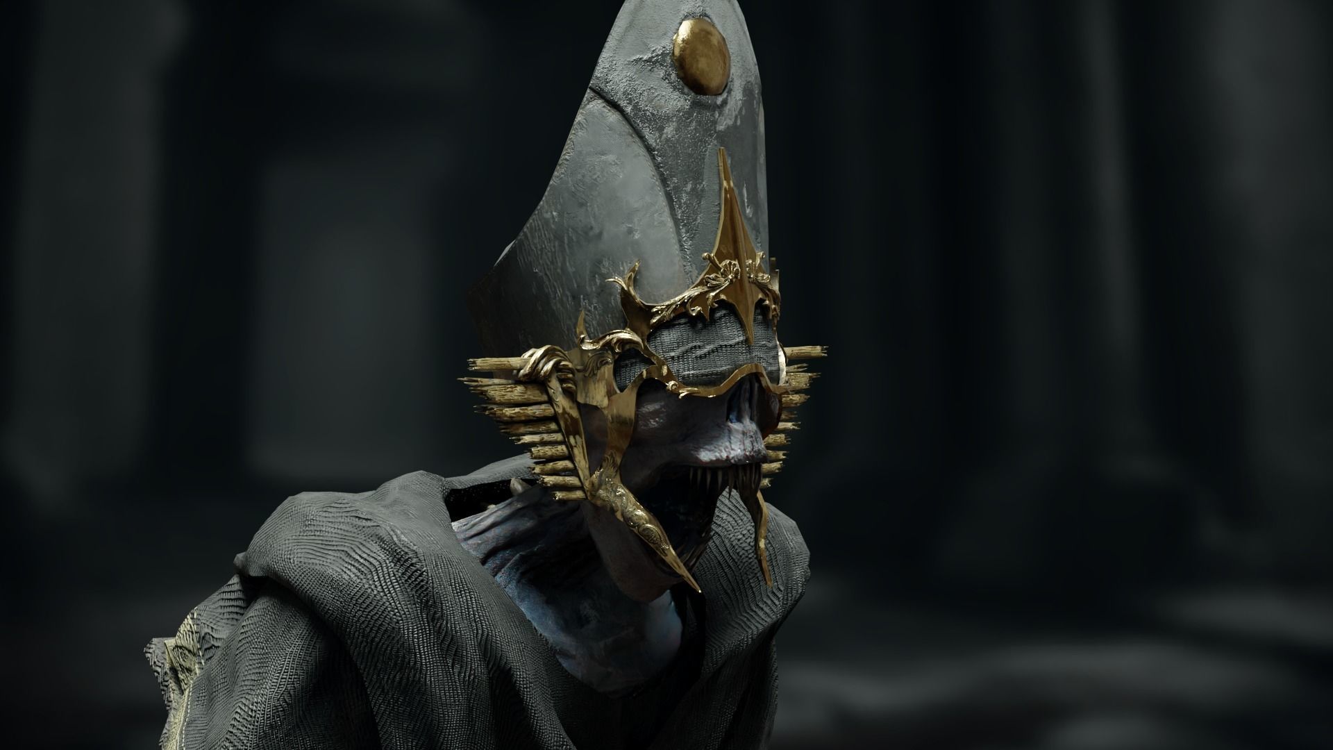 Unholy Bishop Low-poly 3D model_3