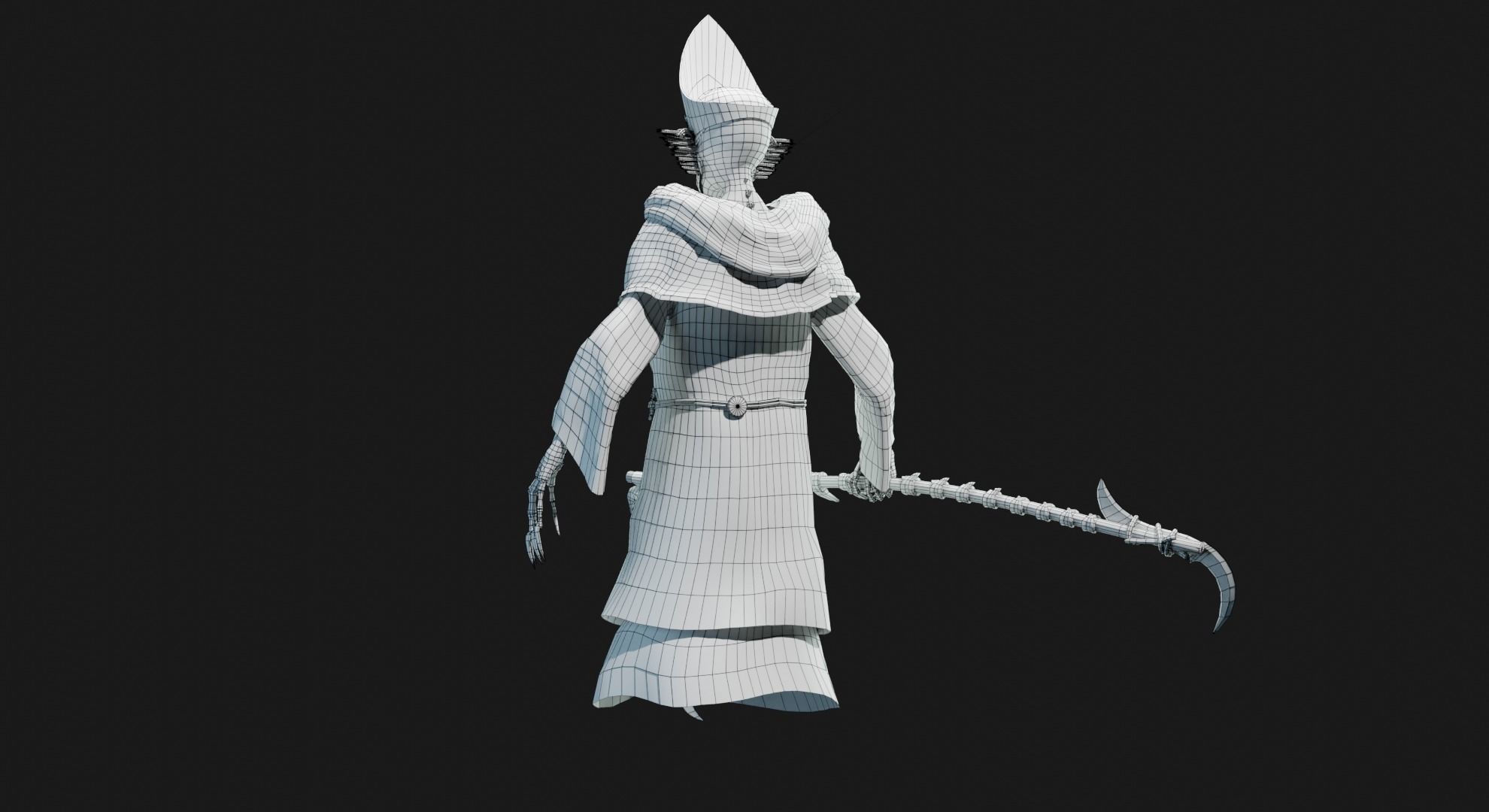 Unholy Bishop Low-poly 3D model_40