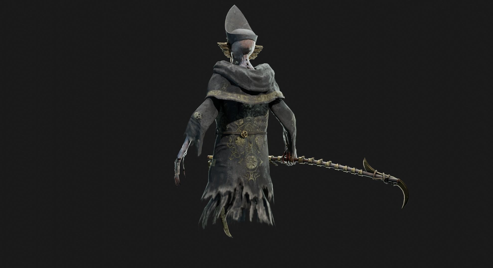 Unholy Bishop Low-poly 3D model_29