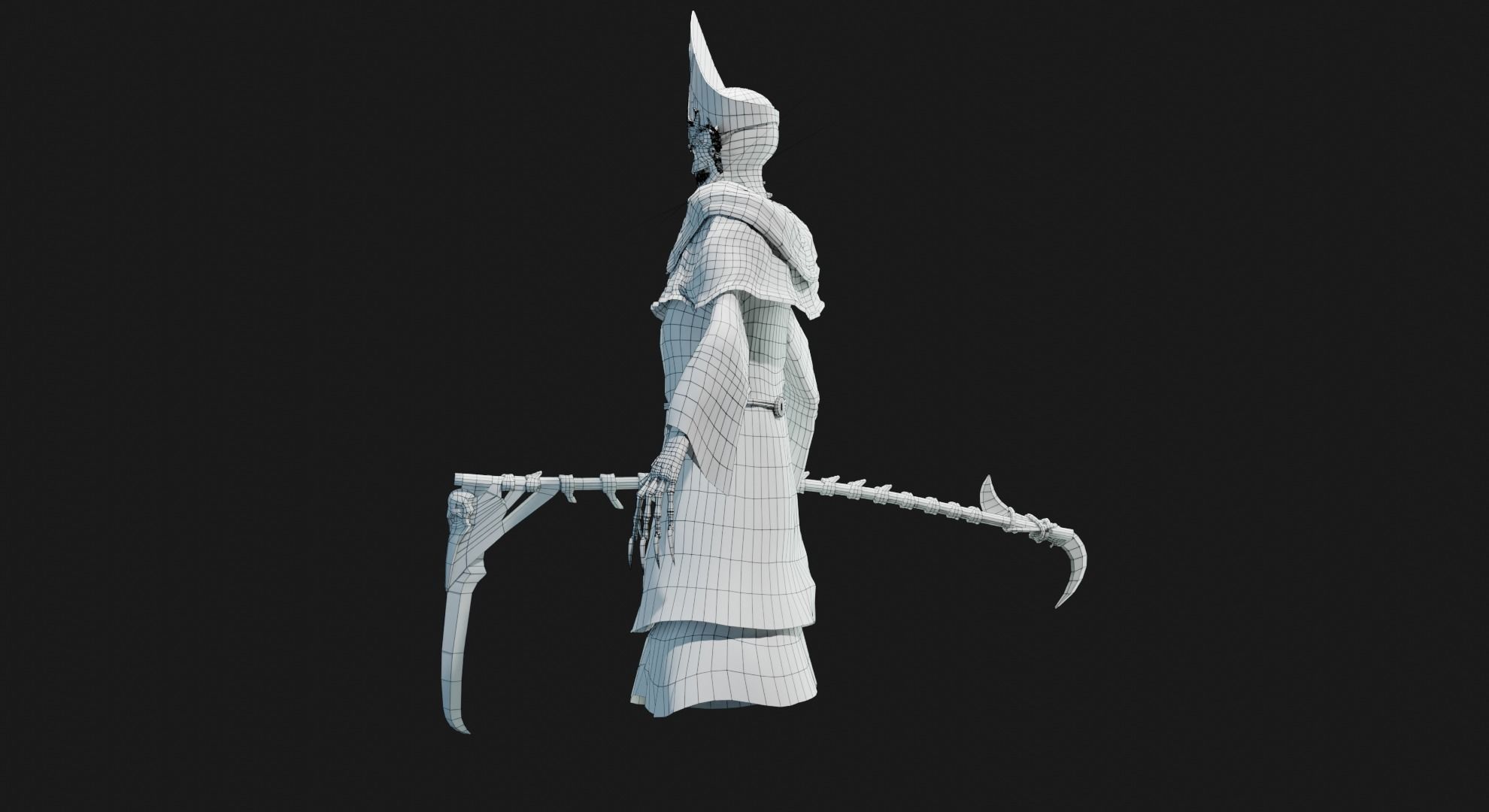 Unholy Bishop Low-poly 3D model_42