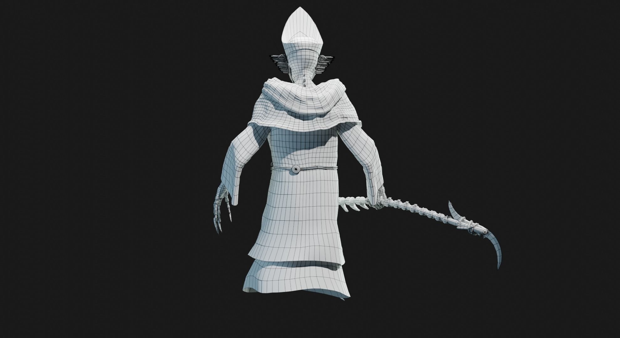 Unholy Bishop Low-poly 3D model_39