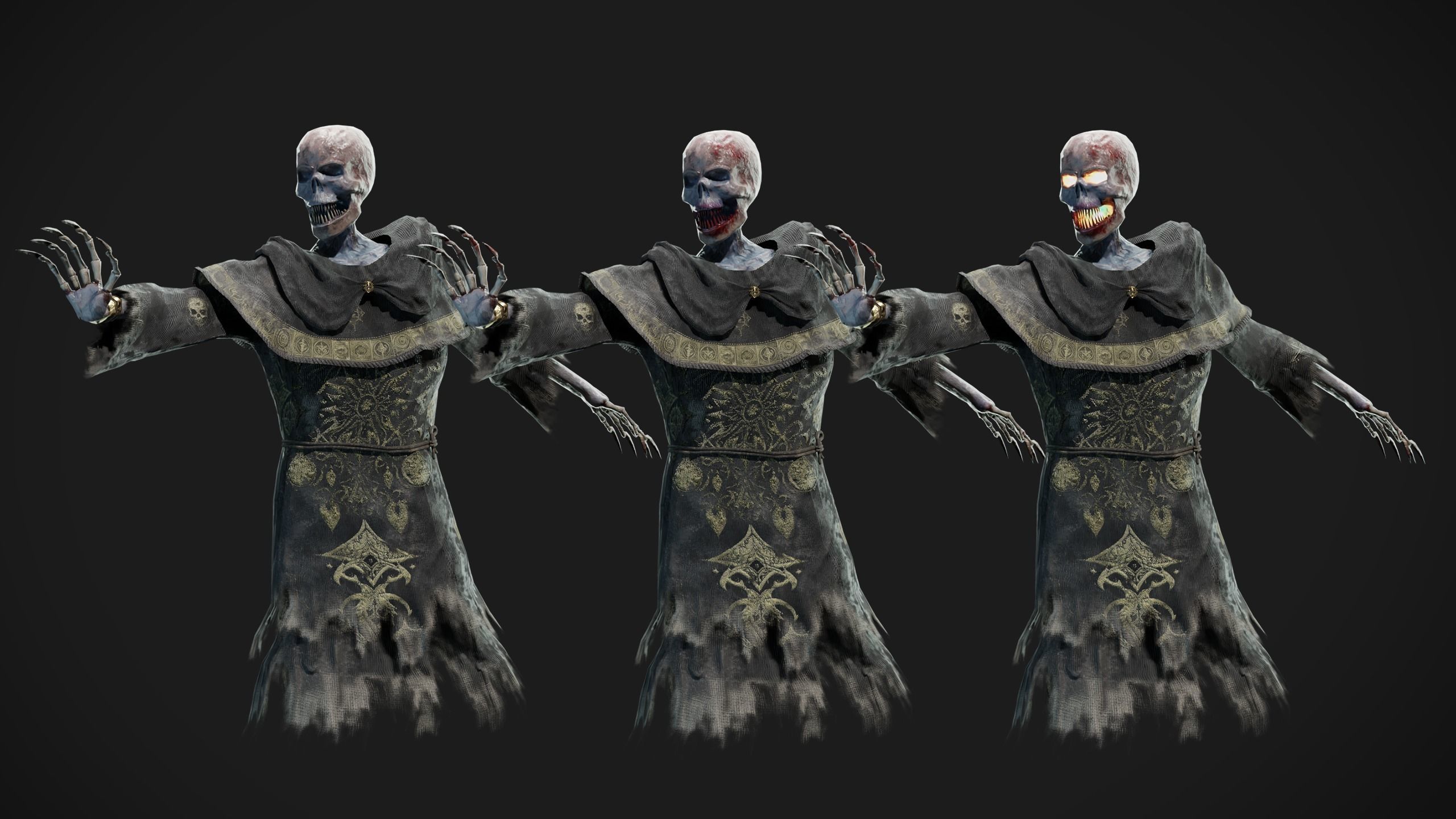 Unholy Bishop Low-poly 3D model_7