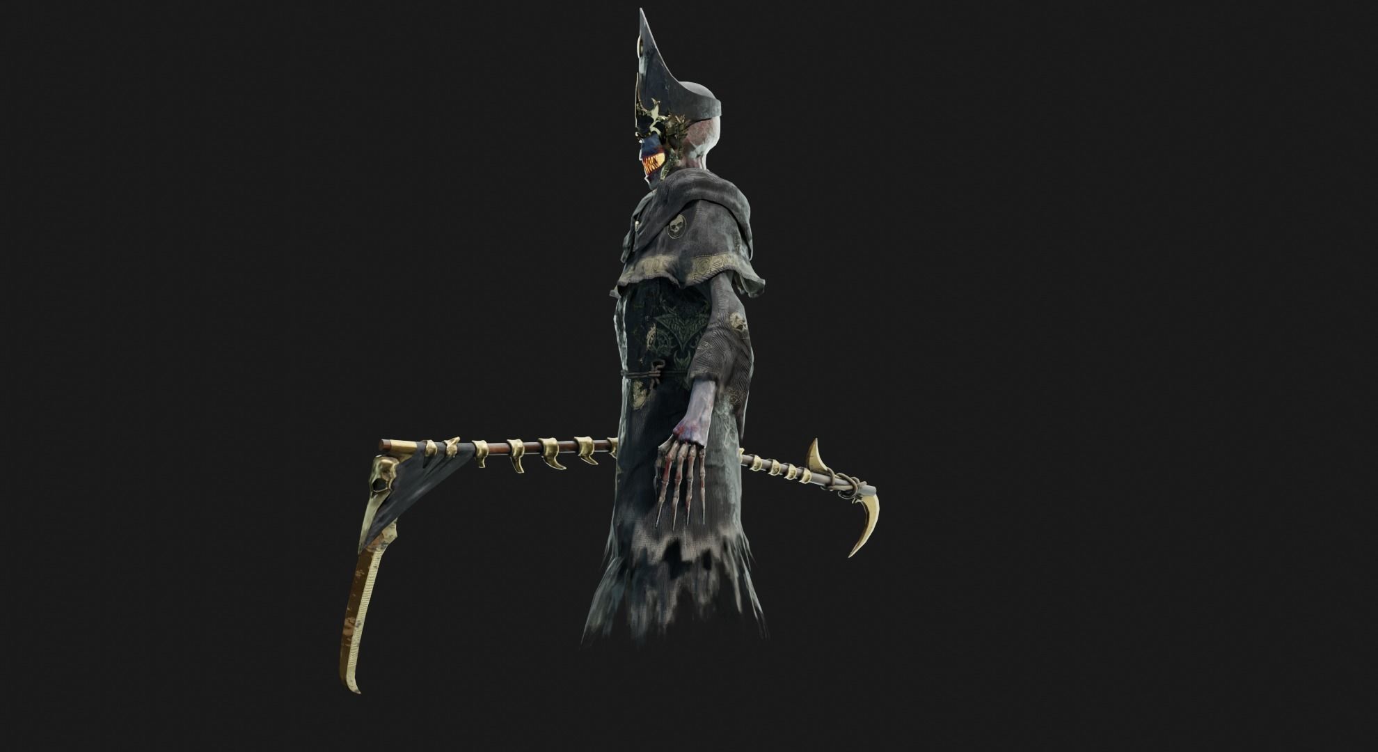 Unholy Bishop Low-poly 3D model_20