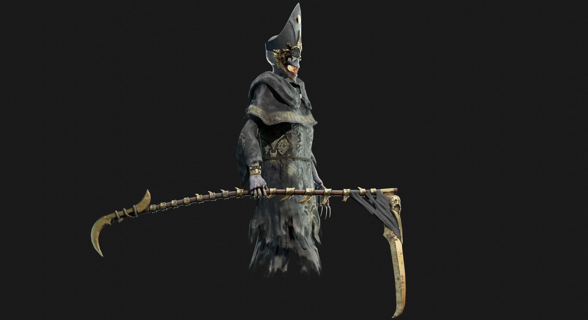 Unholy Bishop Low-poly 3D model_17