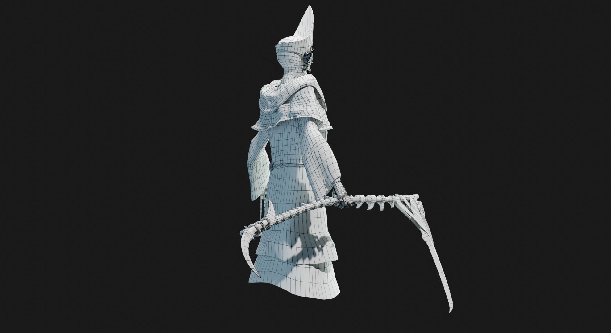 Unholy Bishop Low-poly 3D model_36
