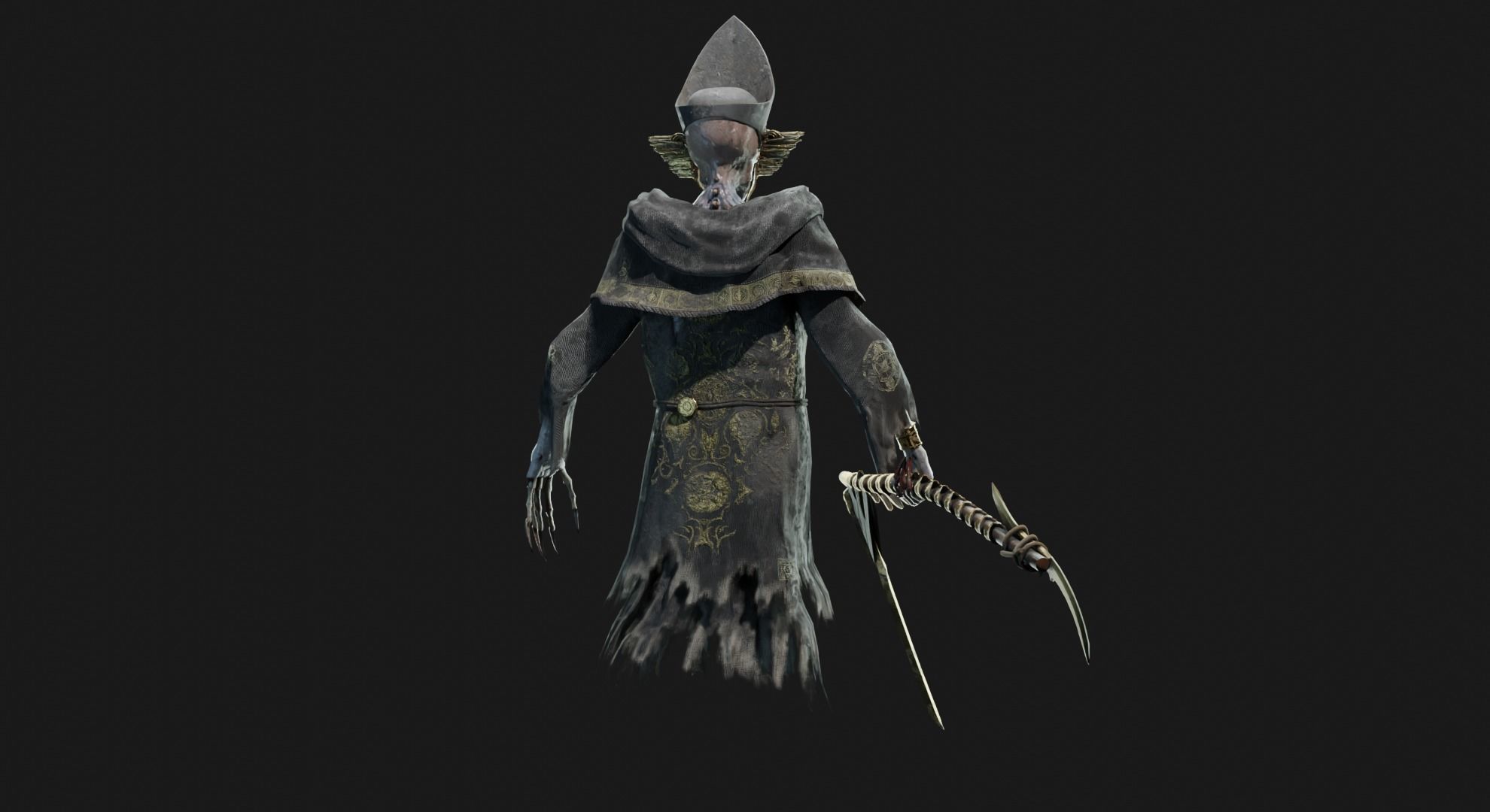 Unholy Bishop Low-poly 3D model_22