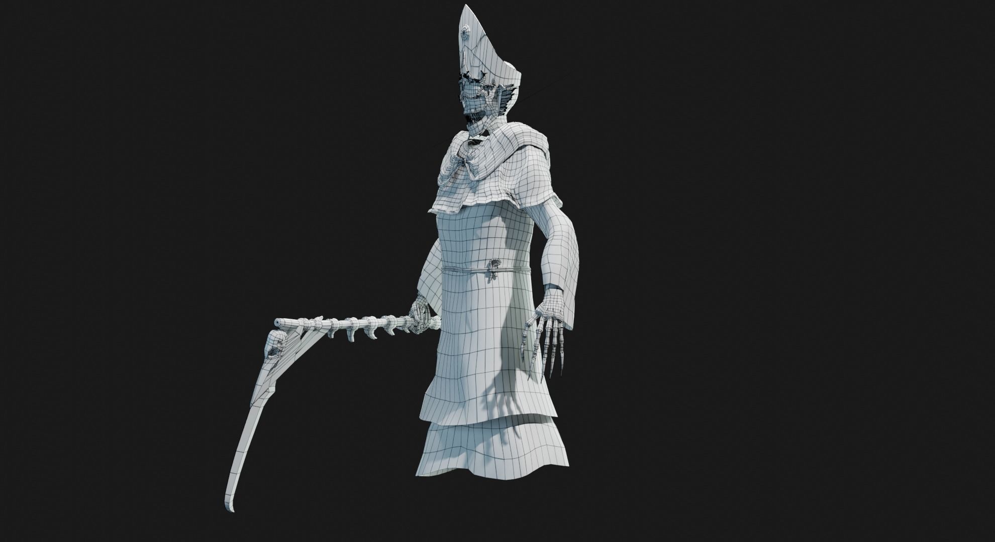 Unholy Bishop Low-poly 3D model_44