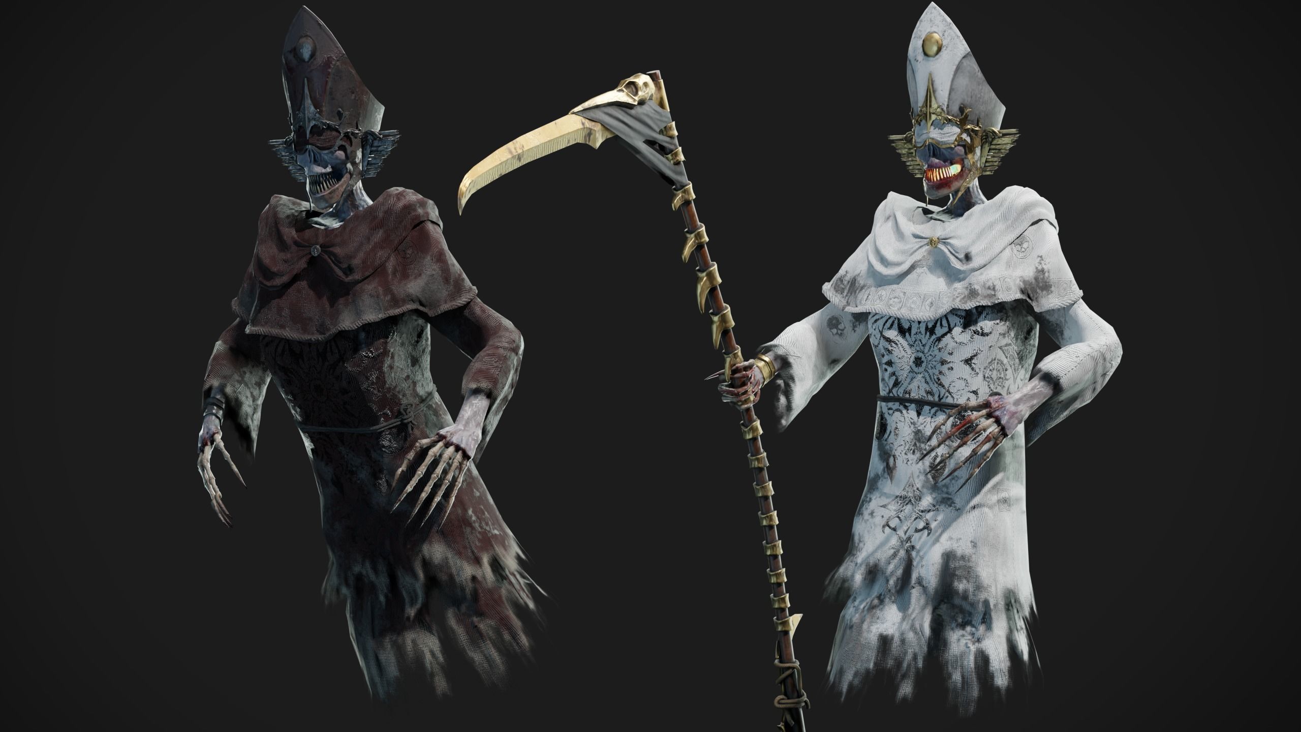 Unholy Bishop Low-poly 3D model_2