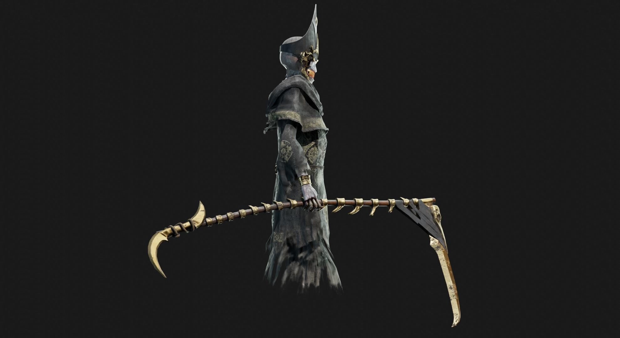 Unholy Bishop Low-poly 3D model_19