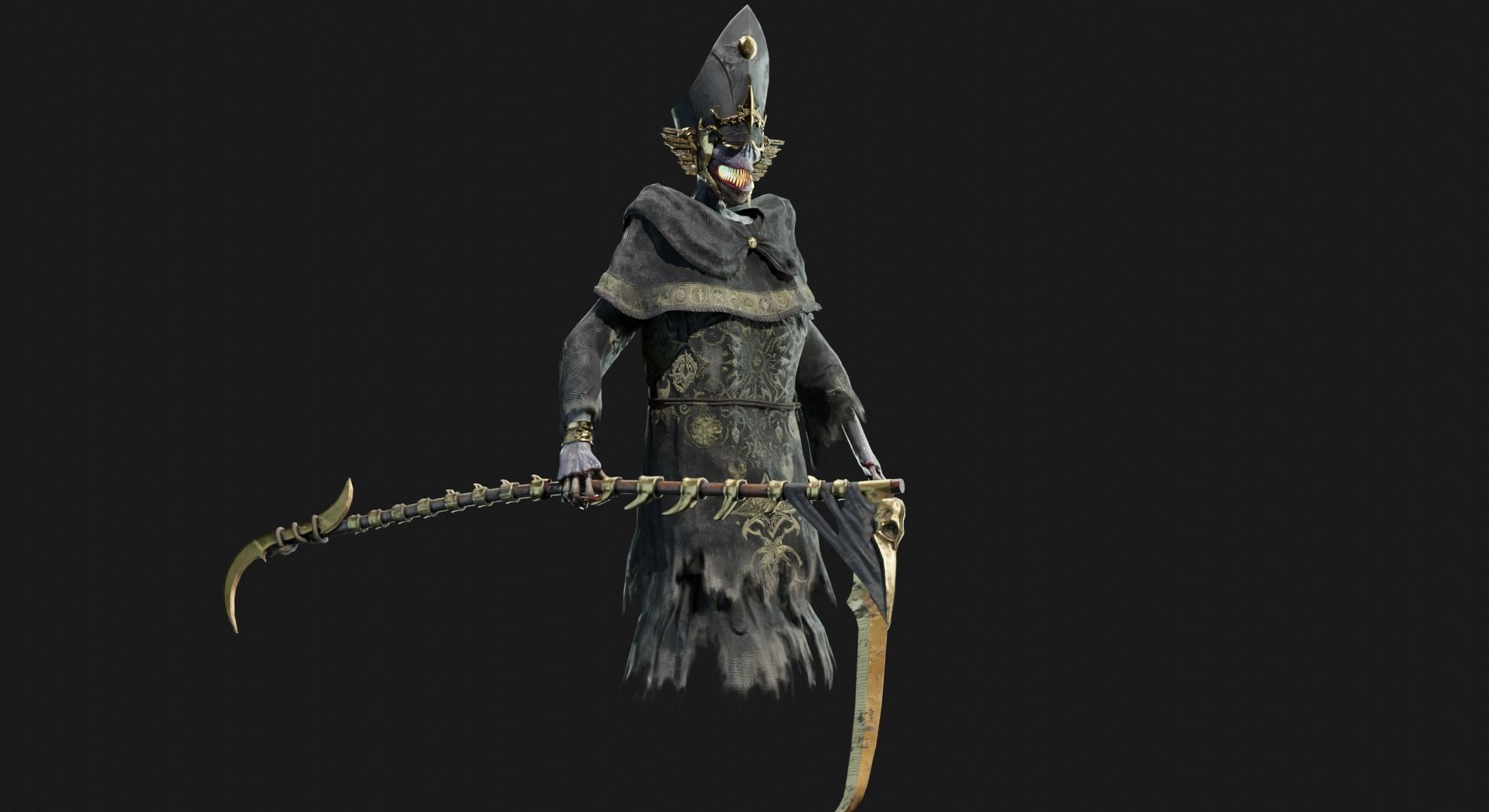 Unholy Bishop Low-poly 3D model_26