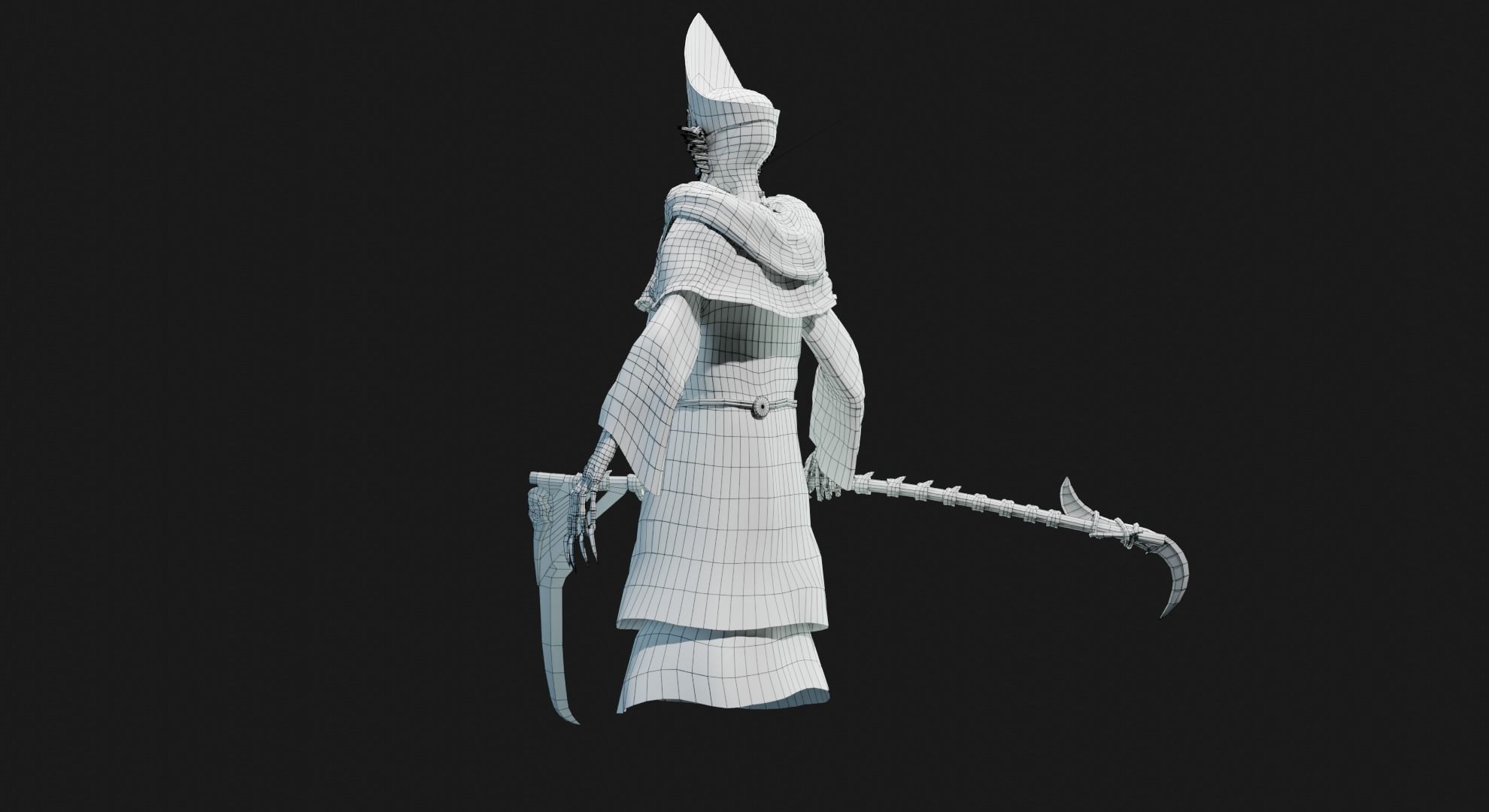 Unholy Bishop Low-poly 3D model_41