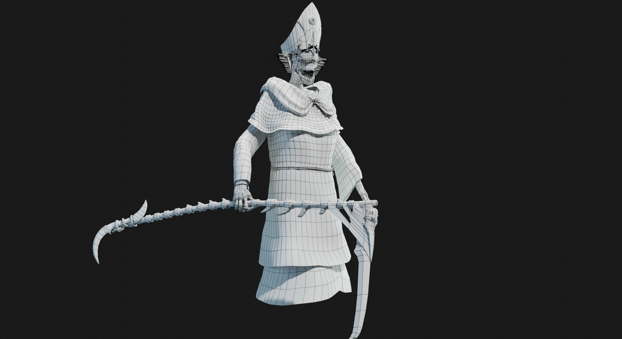 Unholy Bishop Low-poly 3D model_33