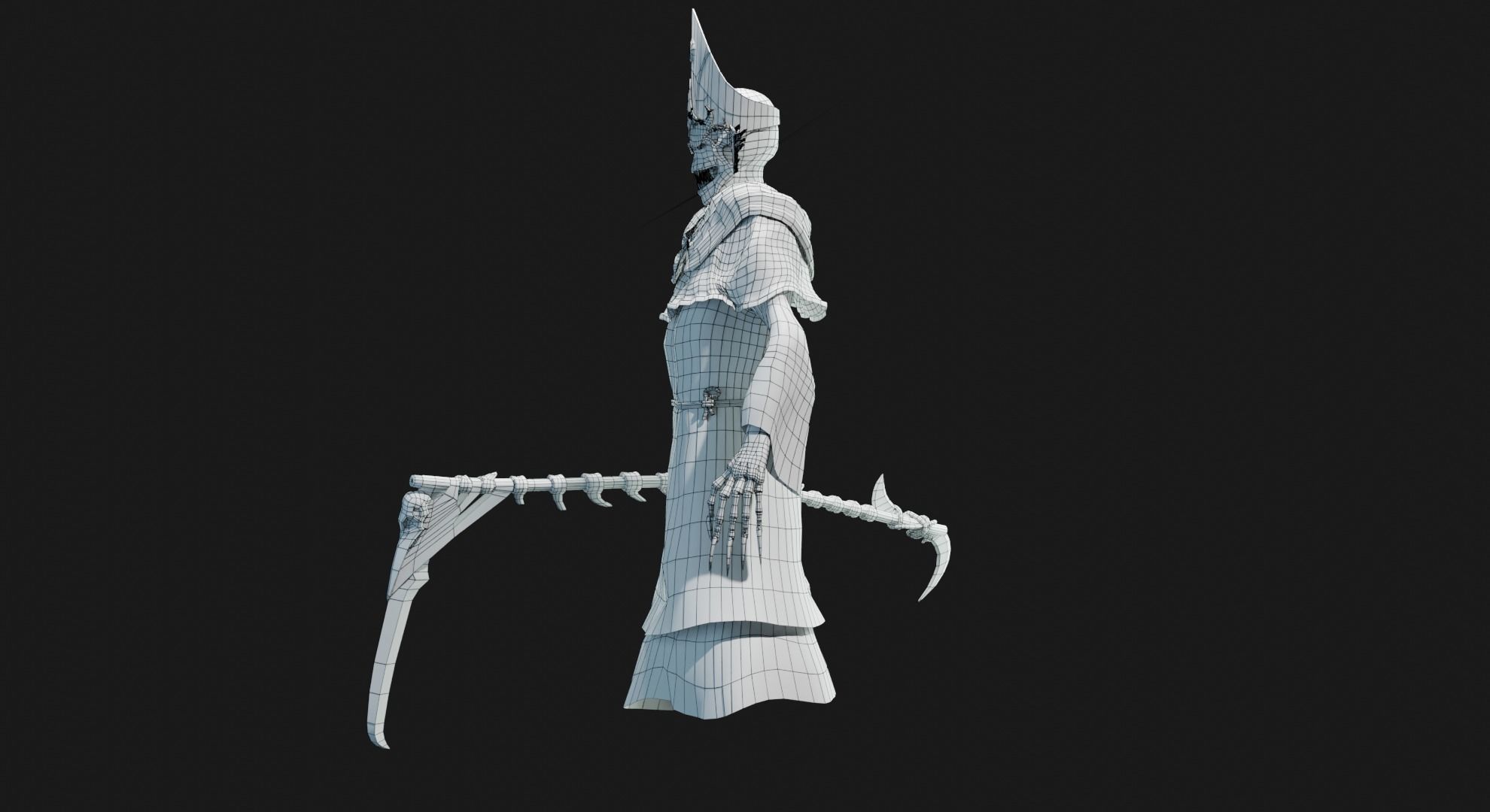 Unholy Bishop Low-poly 3D model_43
