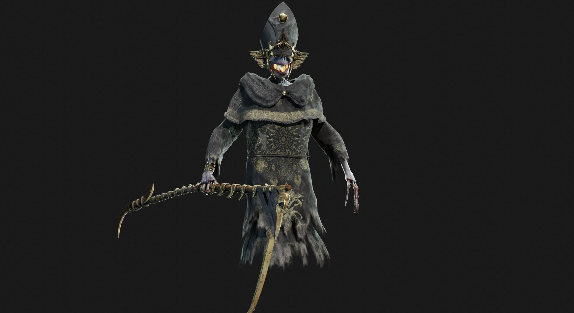 Unholy Bishop Low-poly 3D model_25