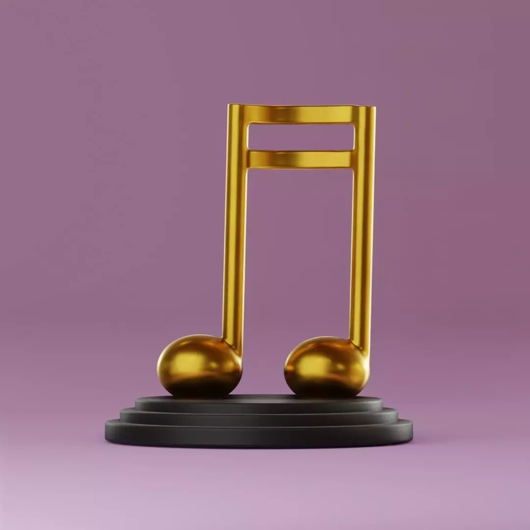 Escultura nota musical 1 3D print model
