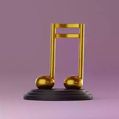 Escultura  nota musical 1